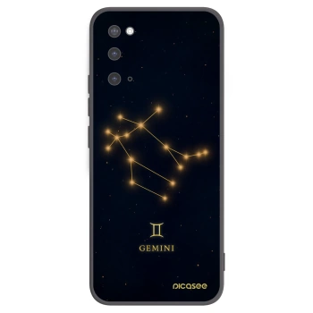 Picasee silikonový černý obal pro Samsung Galaxy S20 G980F - GEMINI