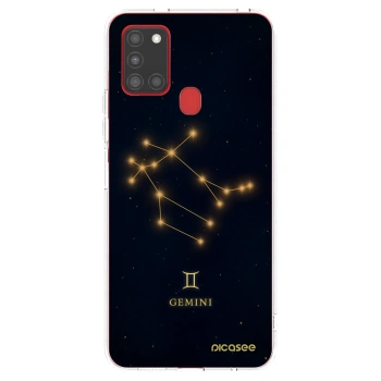 Picasee silikonový průhledný obal pro Samsung Galaxy A21s - GEMINI