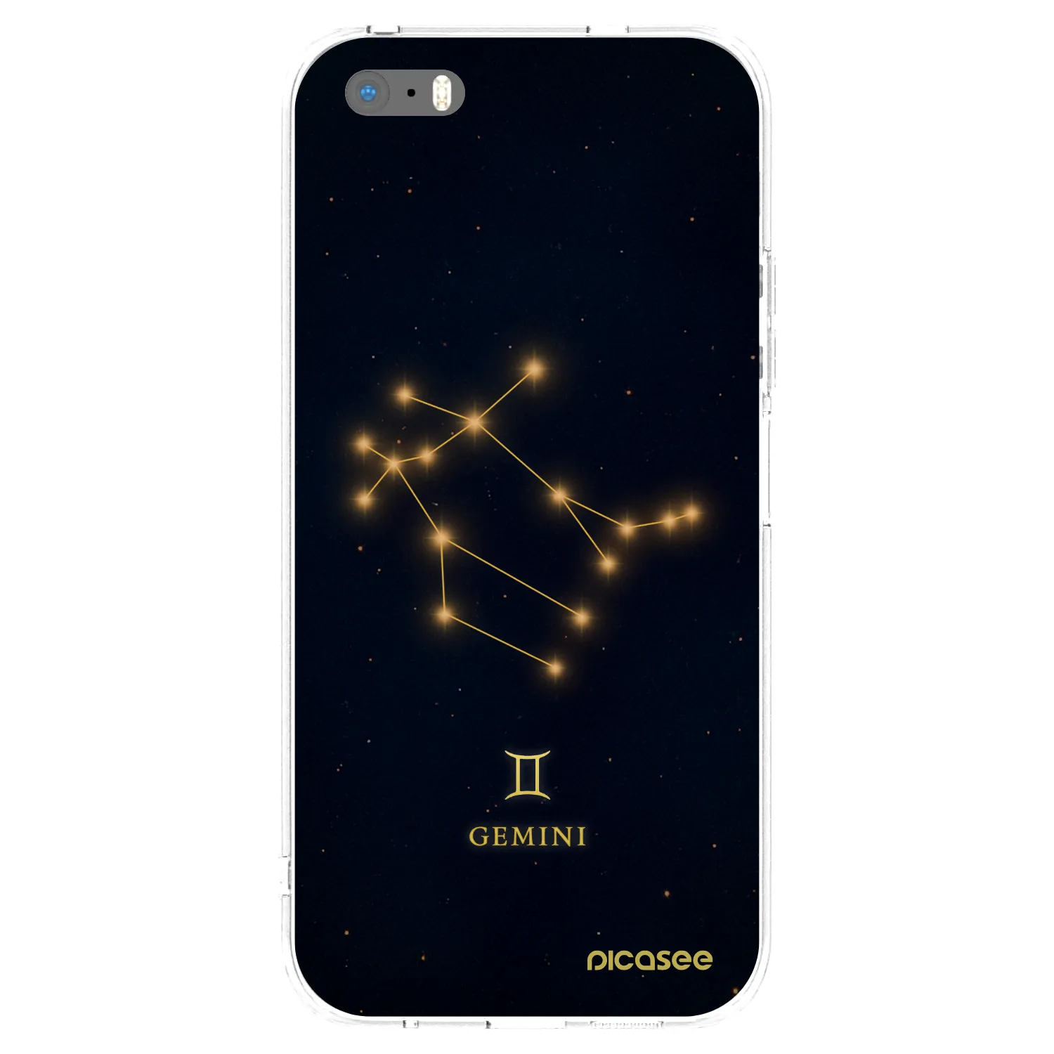 Picasee silikonový průhledný obal pro Apple iPhone 5/5S/SE - GEMINI