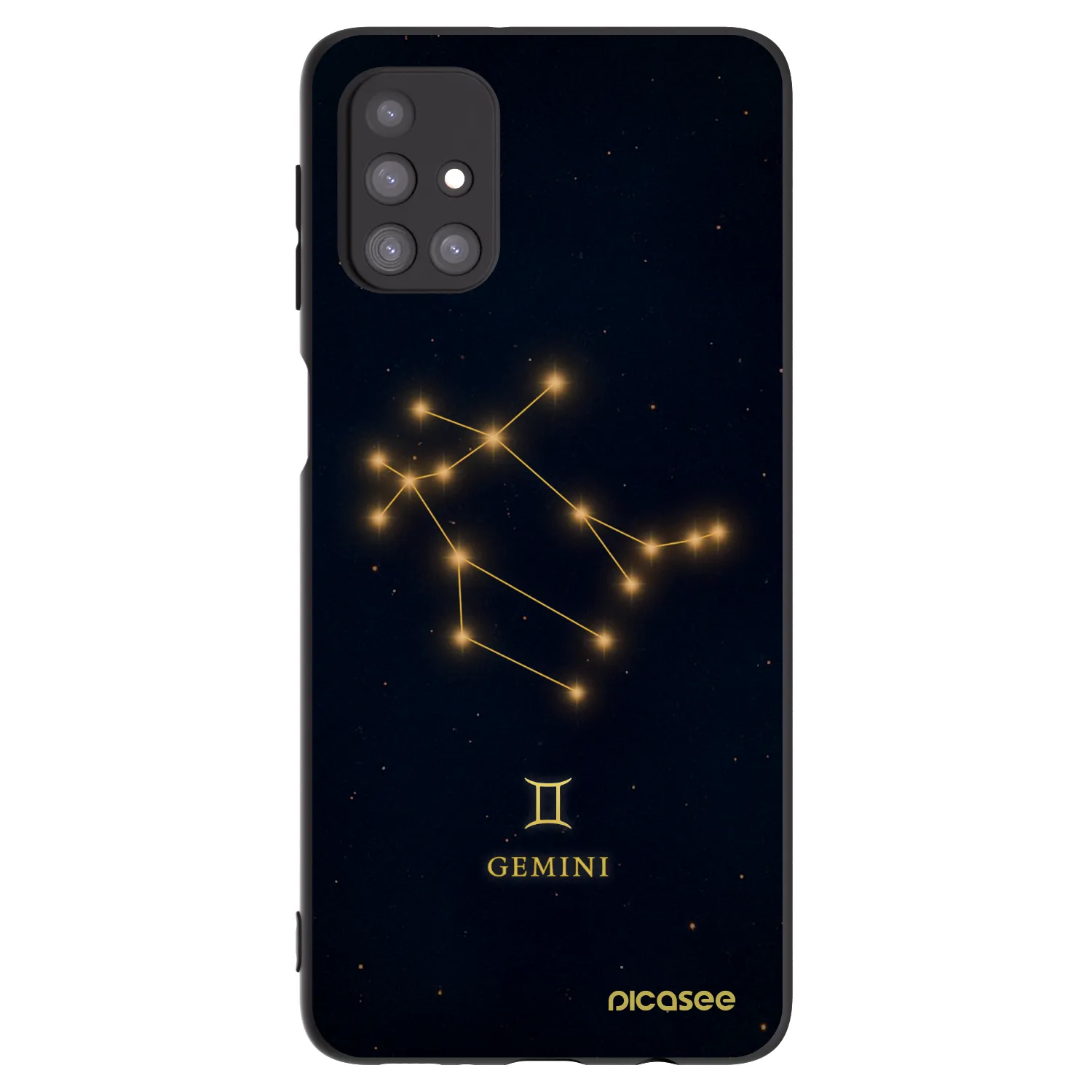 Picasee silikonový černý obal pro Samsung Galaxy M31s - GEMINI