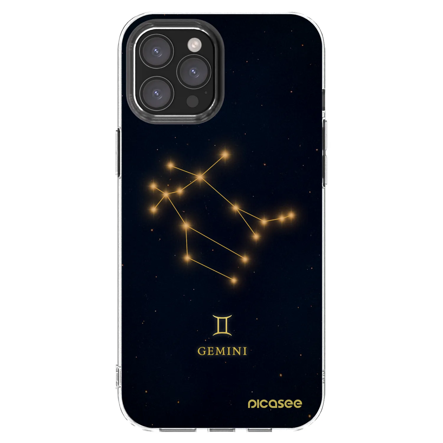 Picasee silikonový průhledný obal pro Apple iPhone 12 Pro Max - GEMINI