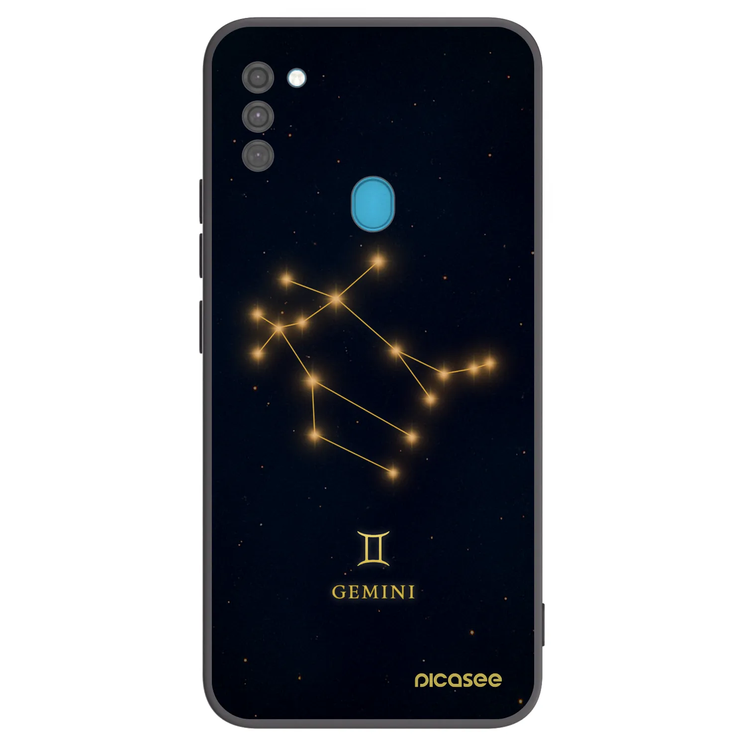 Picasee silikonový černý obal pro Samsung Galaxy M11 - GEMINI