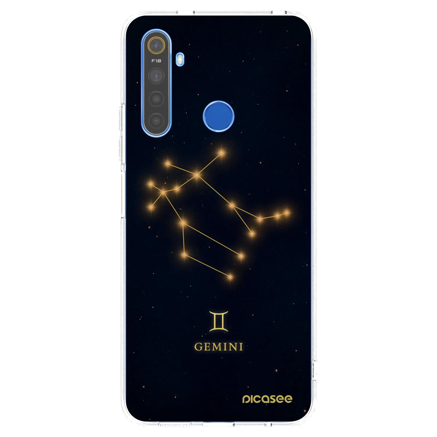 Picasee silikonový průhledný obal pro Realme 5 - GEMINI