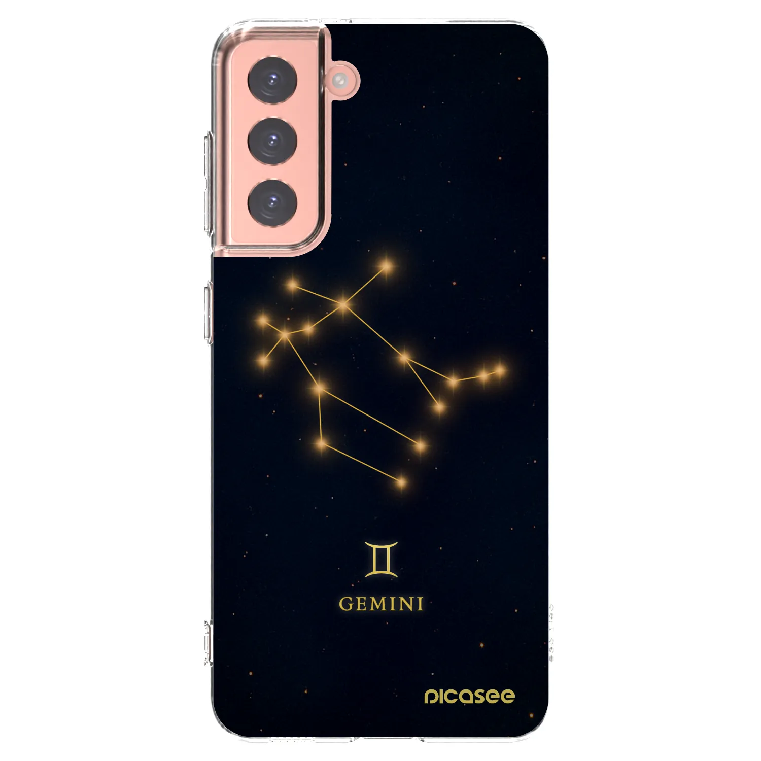 Picasee silikonový průhledný obal pro Samsung Galaxy S21 5G G991B - GEMINI