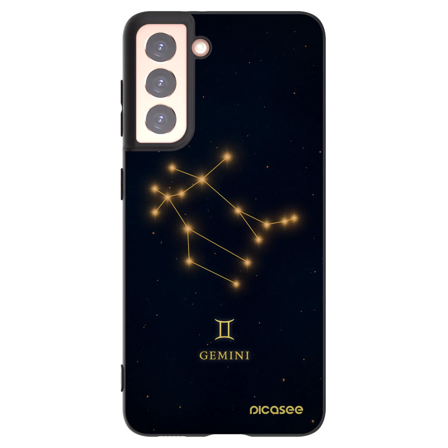 Picasee silikonový černý obal pro Samsung Galaxy S21 5G G991B - GEMINI