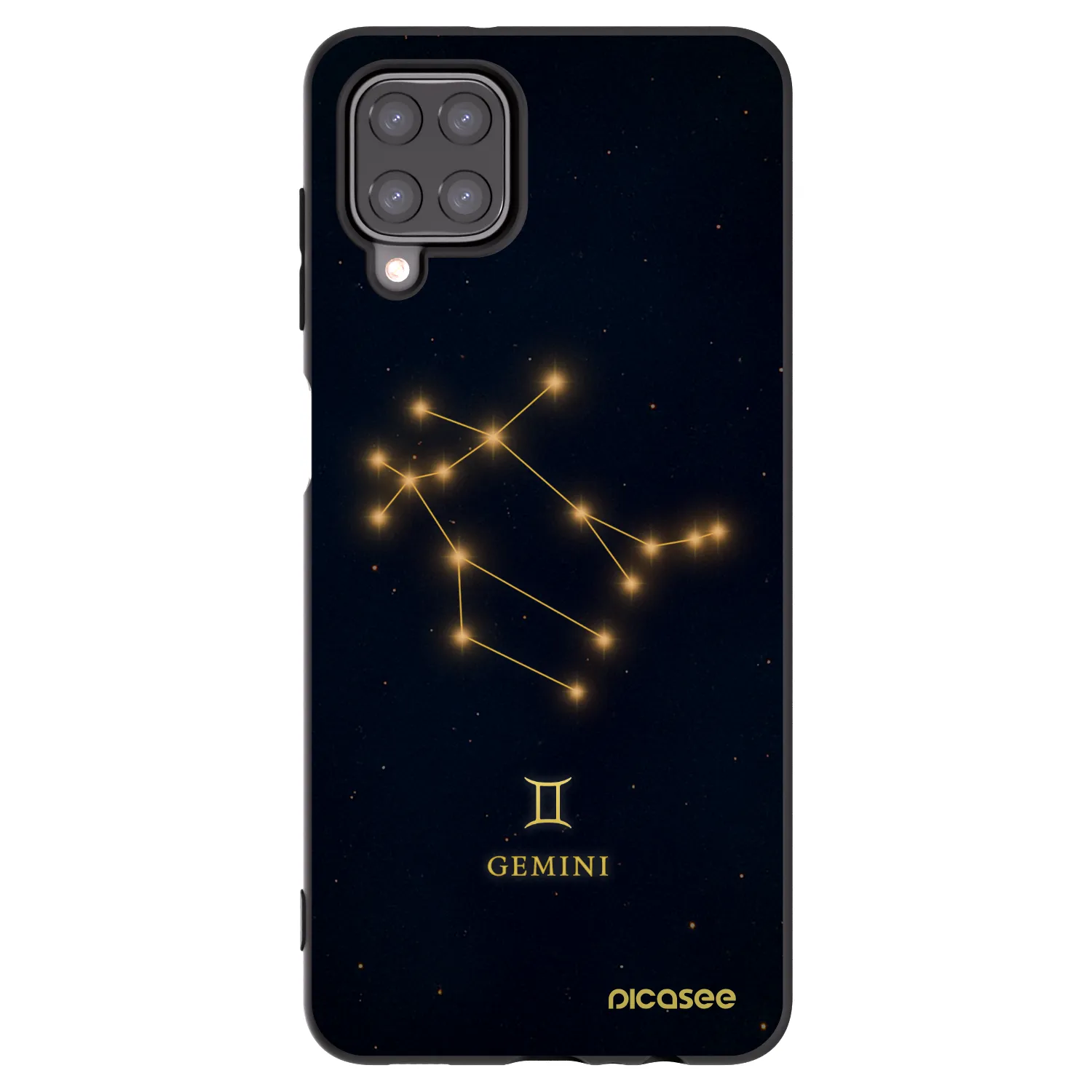 Picasee silikonový černý obal pro Samsung Galaxy A12 A125F - GEMINI