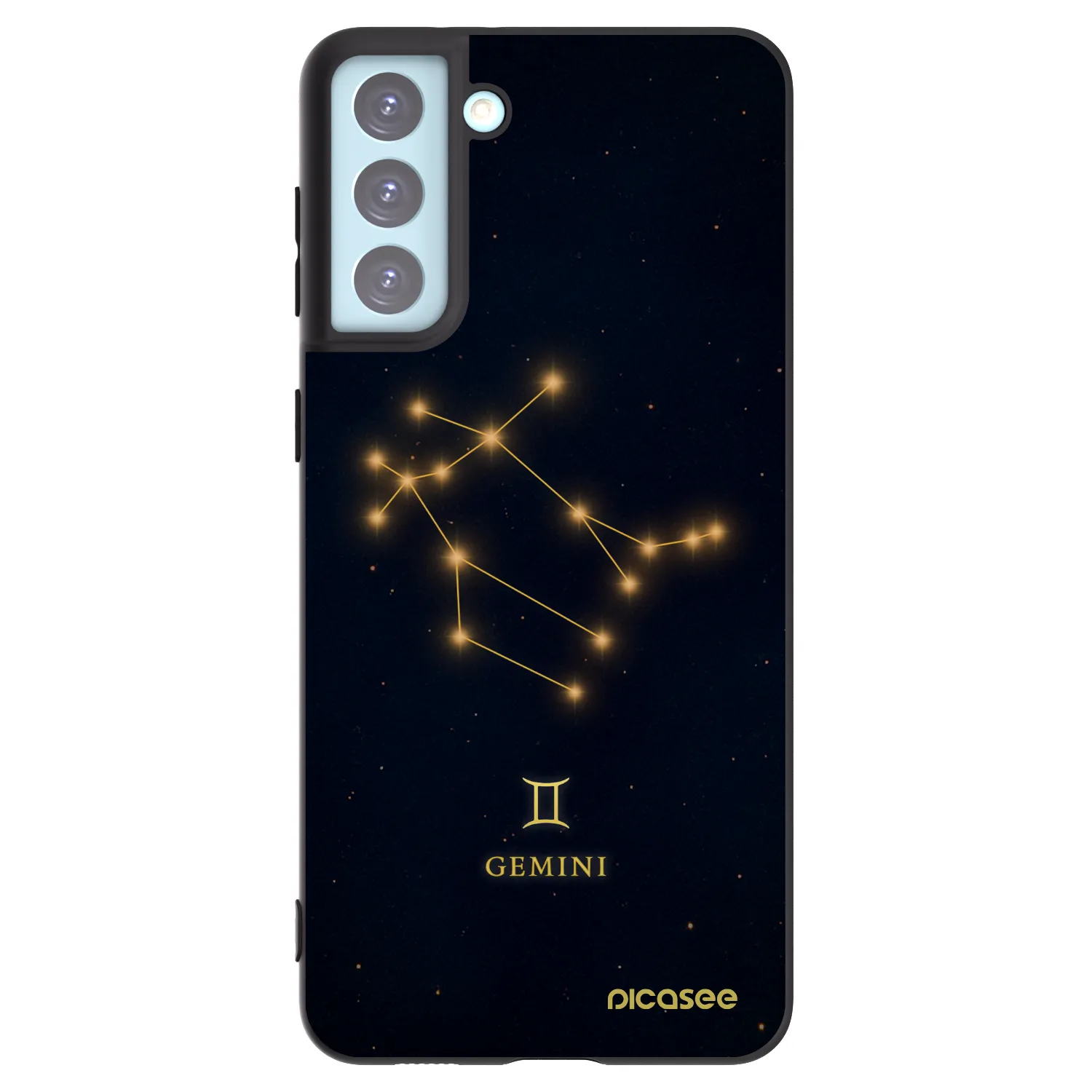 Picasee silikonový černý obal pro Samsung Galaxy S21+ 5G G996F - GEMINI