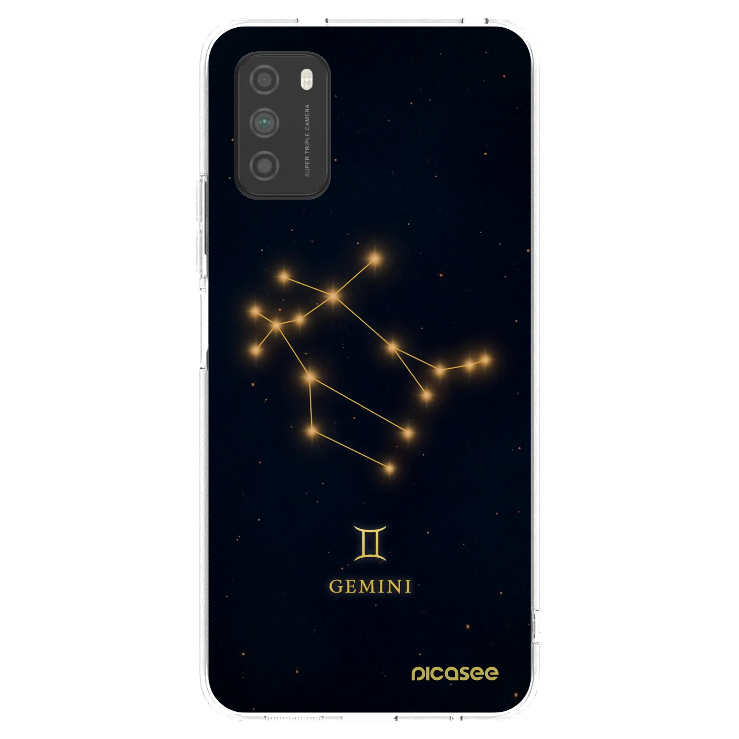 Picasee silikonový průhledný obal pro Xiaomi Poco M3 - GEMINI