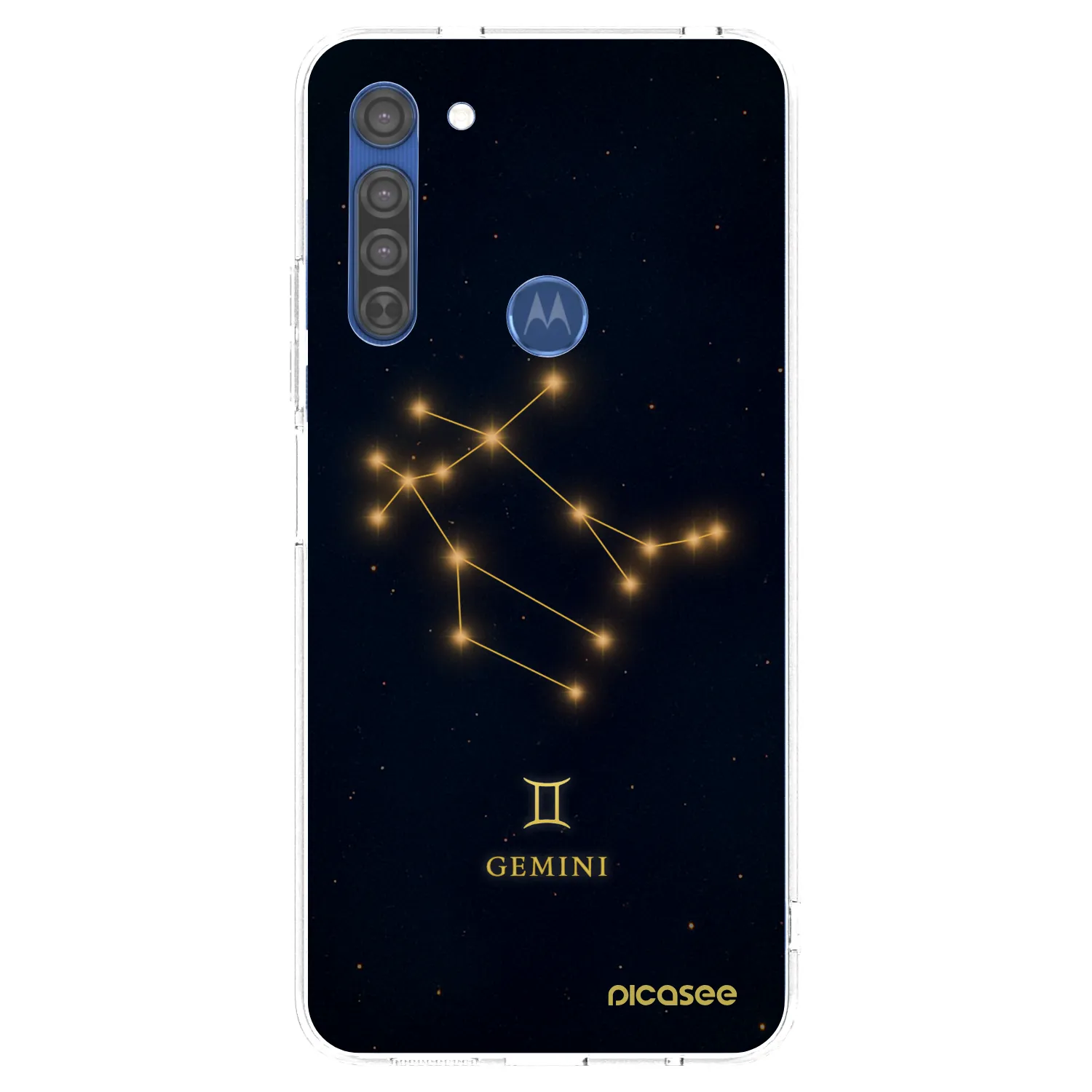 Picasee silikonový průhledný obal pro Motorola Moto G8 - GEMINI