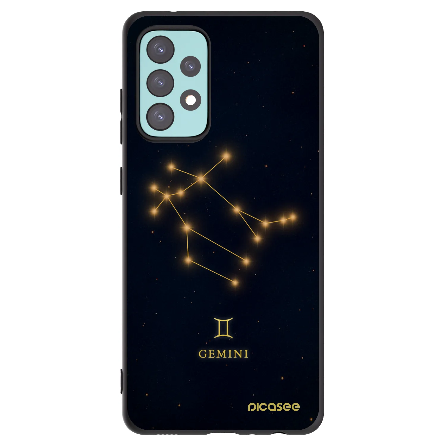 Picasee silikonový černý obal pro Samsung Galaxy A72 A725F - GEMINI