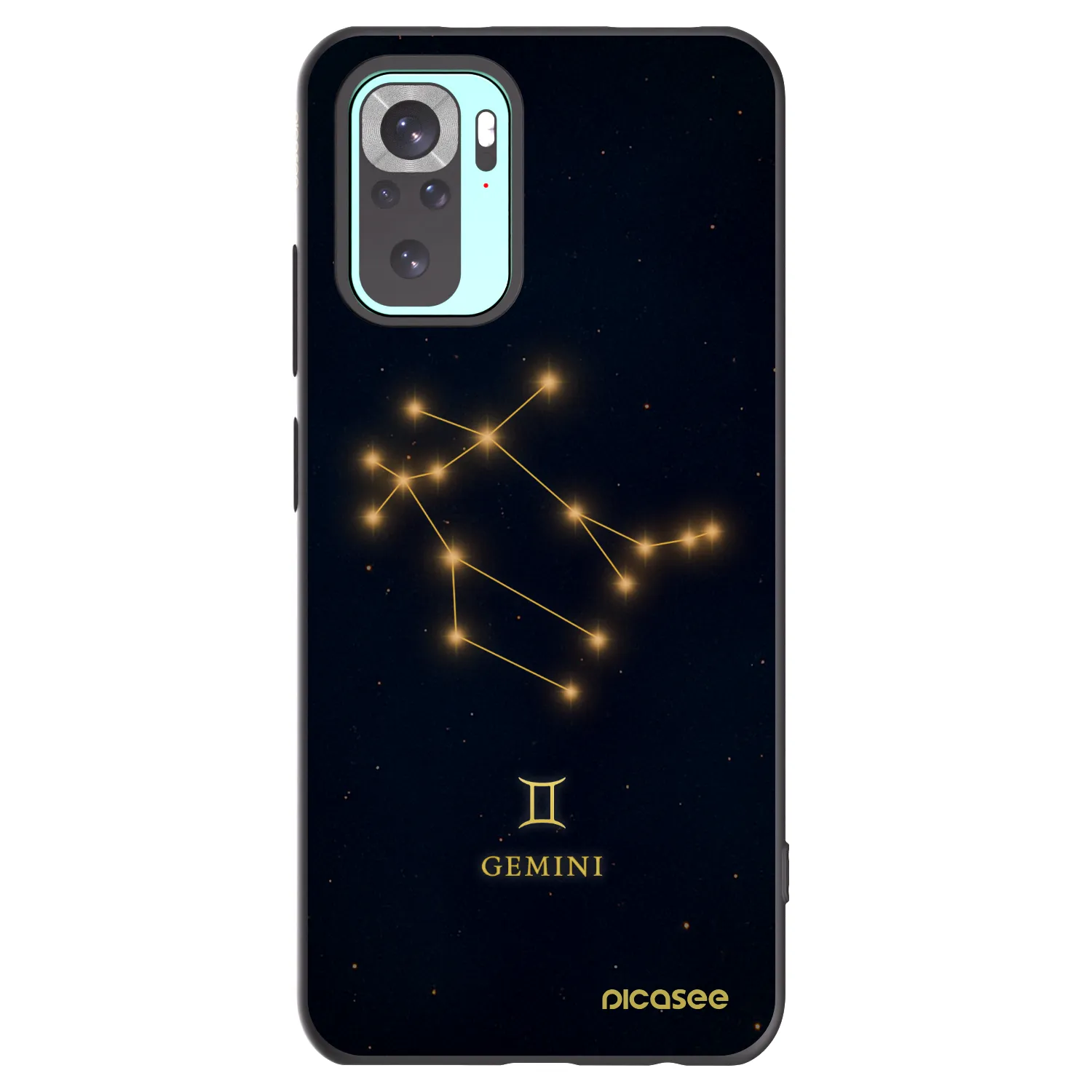 Picasee silikonový černý obal pro Xiaomi Redmi Note 10 Pro - GEMINI