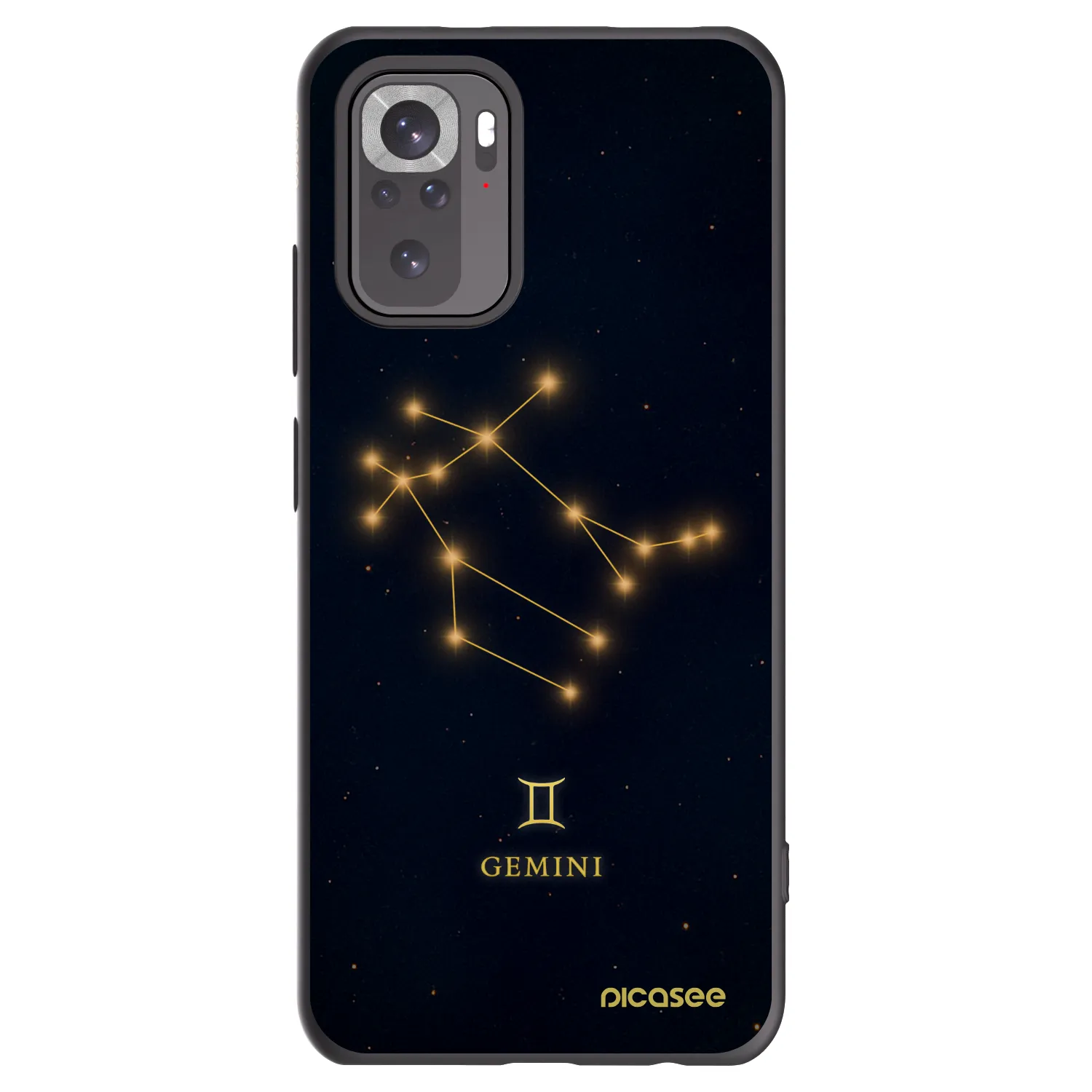 Picasee silikonový černý obal pro Xiaomi Redmi Note 10S - GEMINI