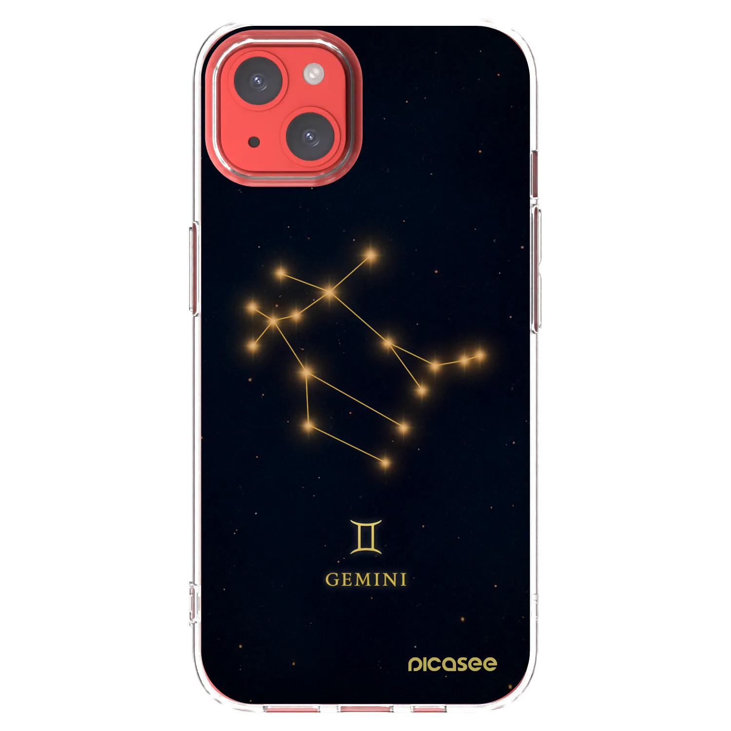 Picasee silikonový průhledný obal pro Apple iPhone 13 - GEMINI