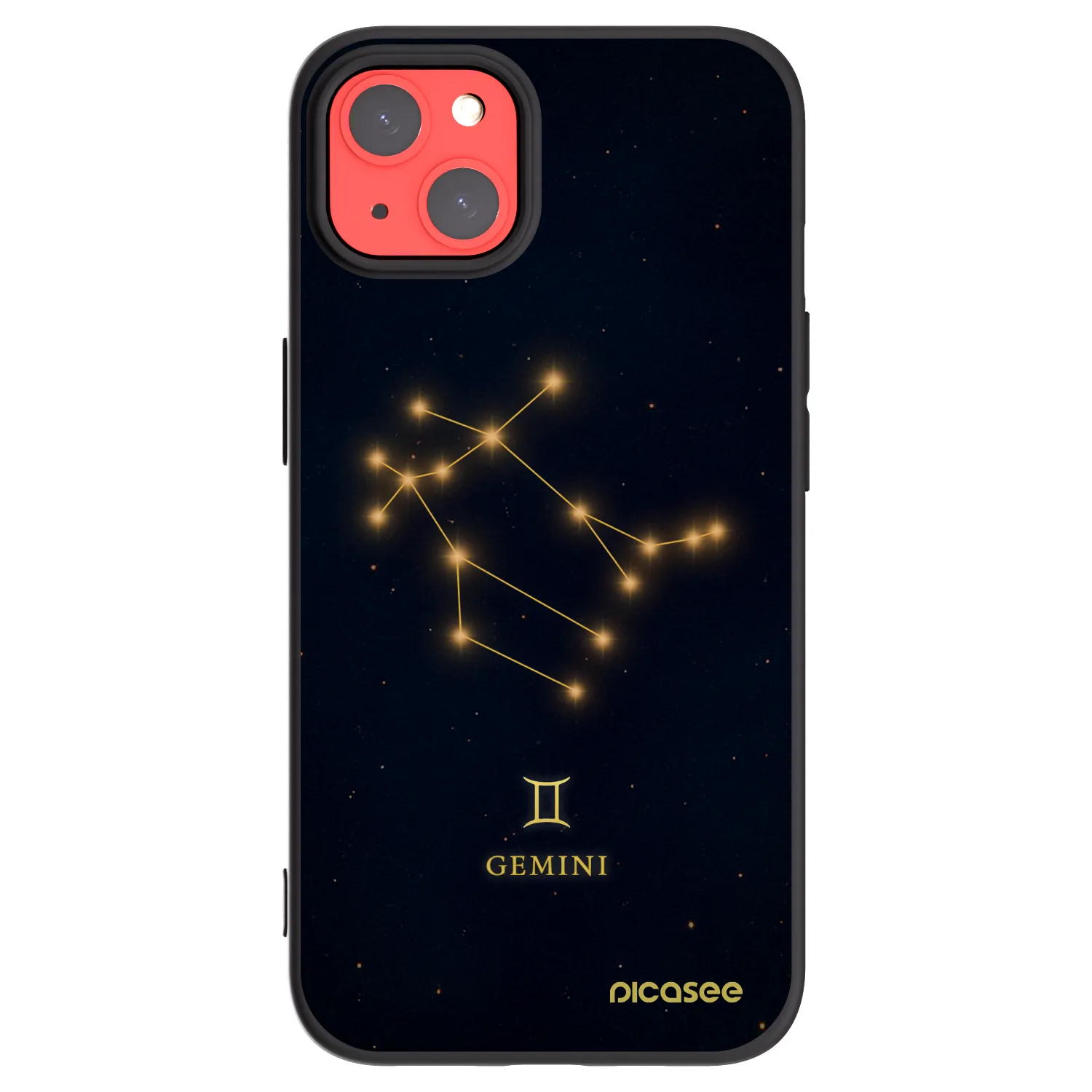 Picasee silikonový černý obal pro Apple iPhone 13 - GEMINI