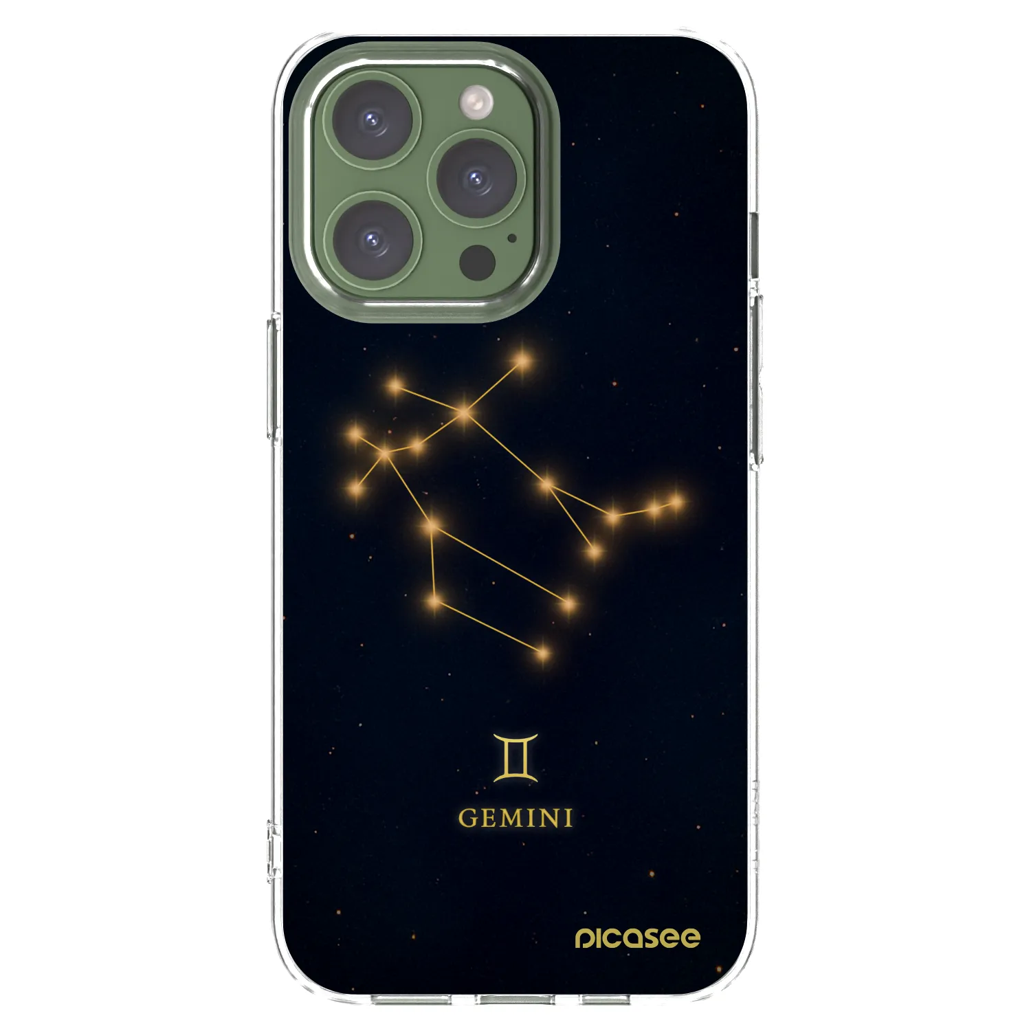 Picasee silikonový průhledný obal pro Apple iPhone 13 Pro - GEMINI