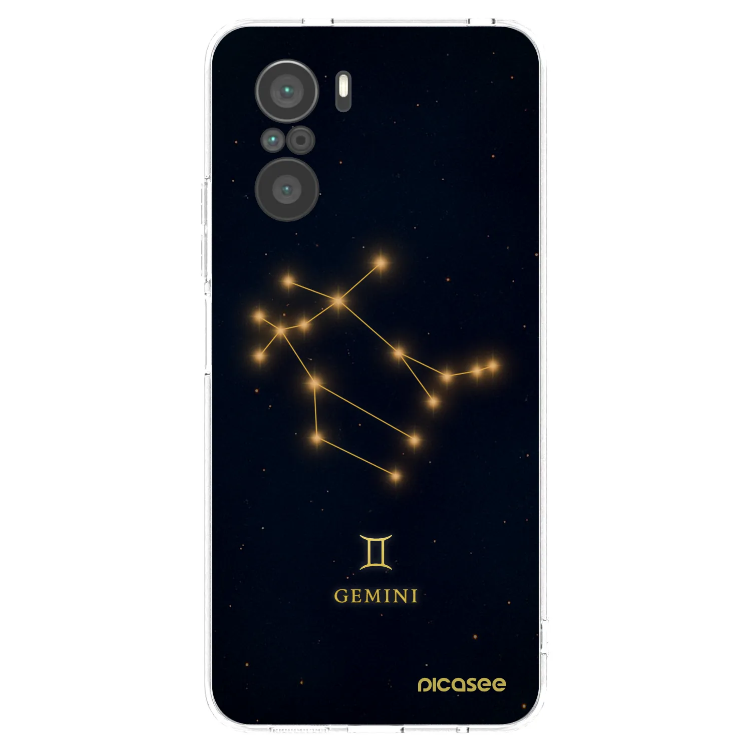 Picasee silikonový průhledný obal pro Xiaomi Poco F3 - GEMINI
