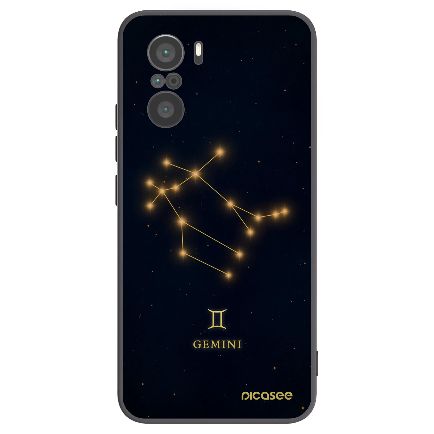 Picasee silikonový černý obal pro Xiaomi Poco F3 - GEMINI