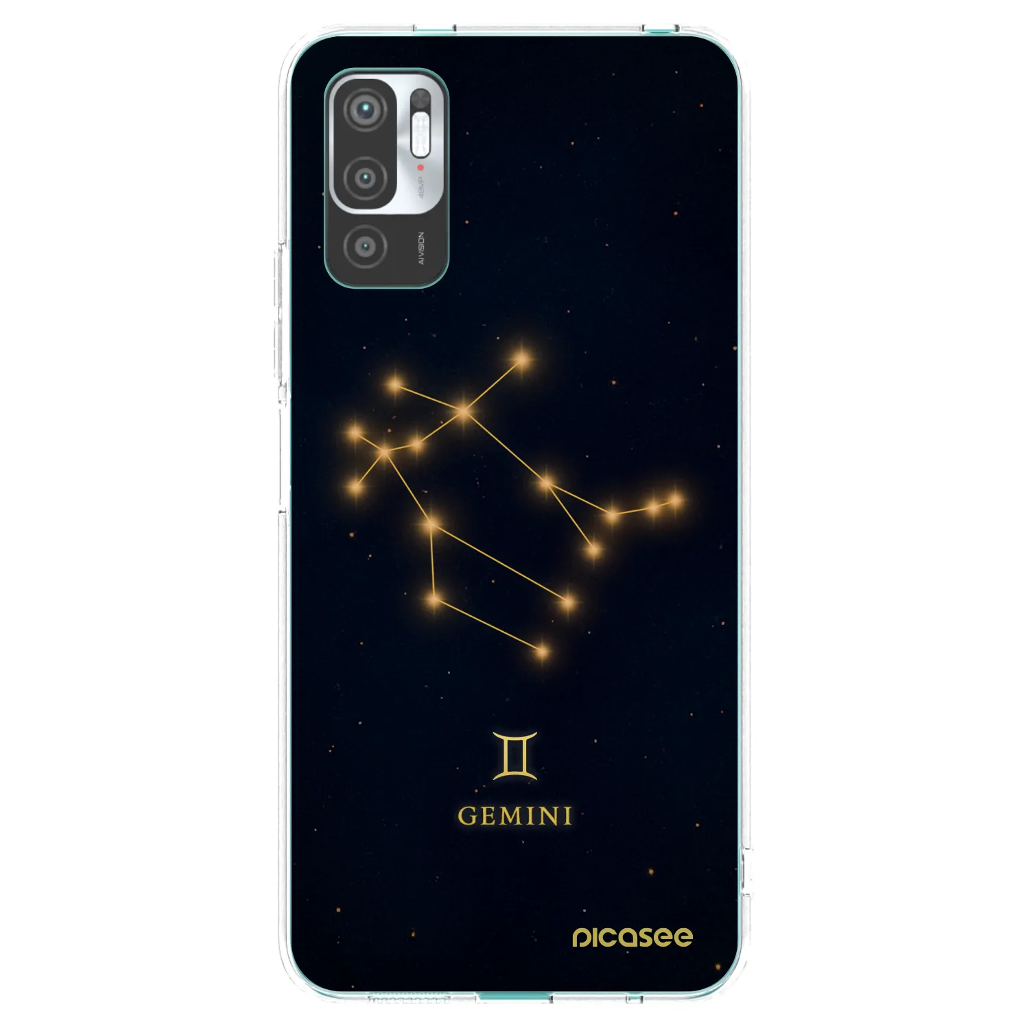 Picasee silikonový průhledný obal pro Xiaomi Redmi Note 10 5G - GEMINI
