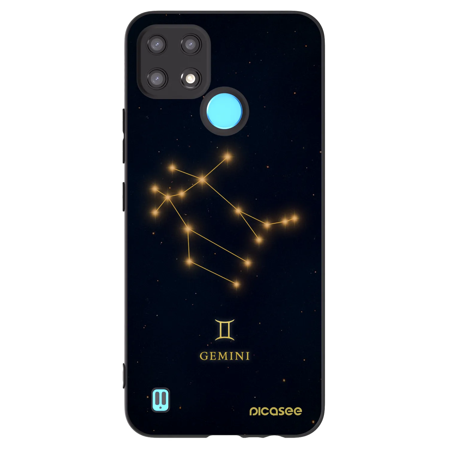 Picasee silikonový černý obal pro Realme C21 - GEMINI