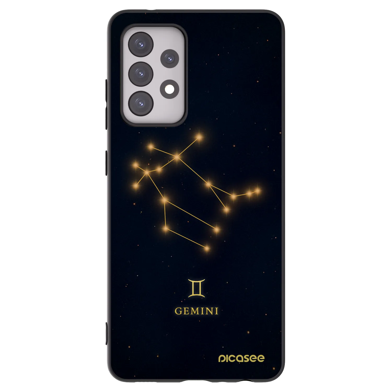 Picasee silikonový černý obal pro Samsung Galaxy A52s 5G A528B - GEMINI