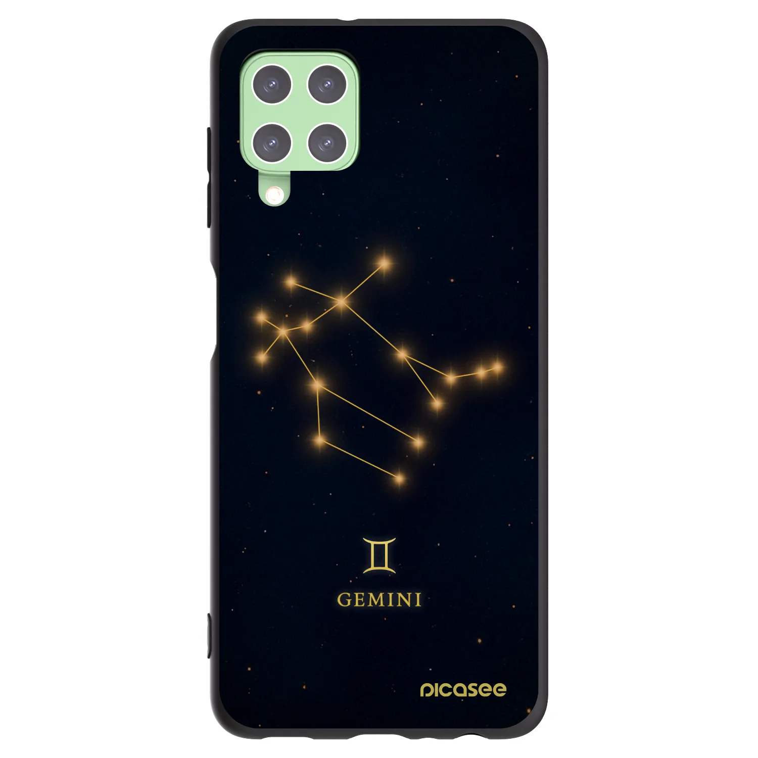 Picasee silikonový černý obal pro Samsung Galaxy A22 A225F 4G - GEMINI