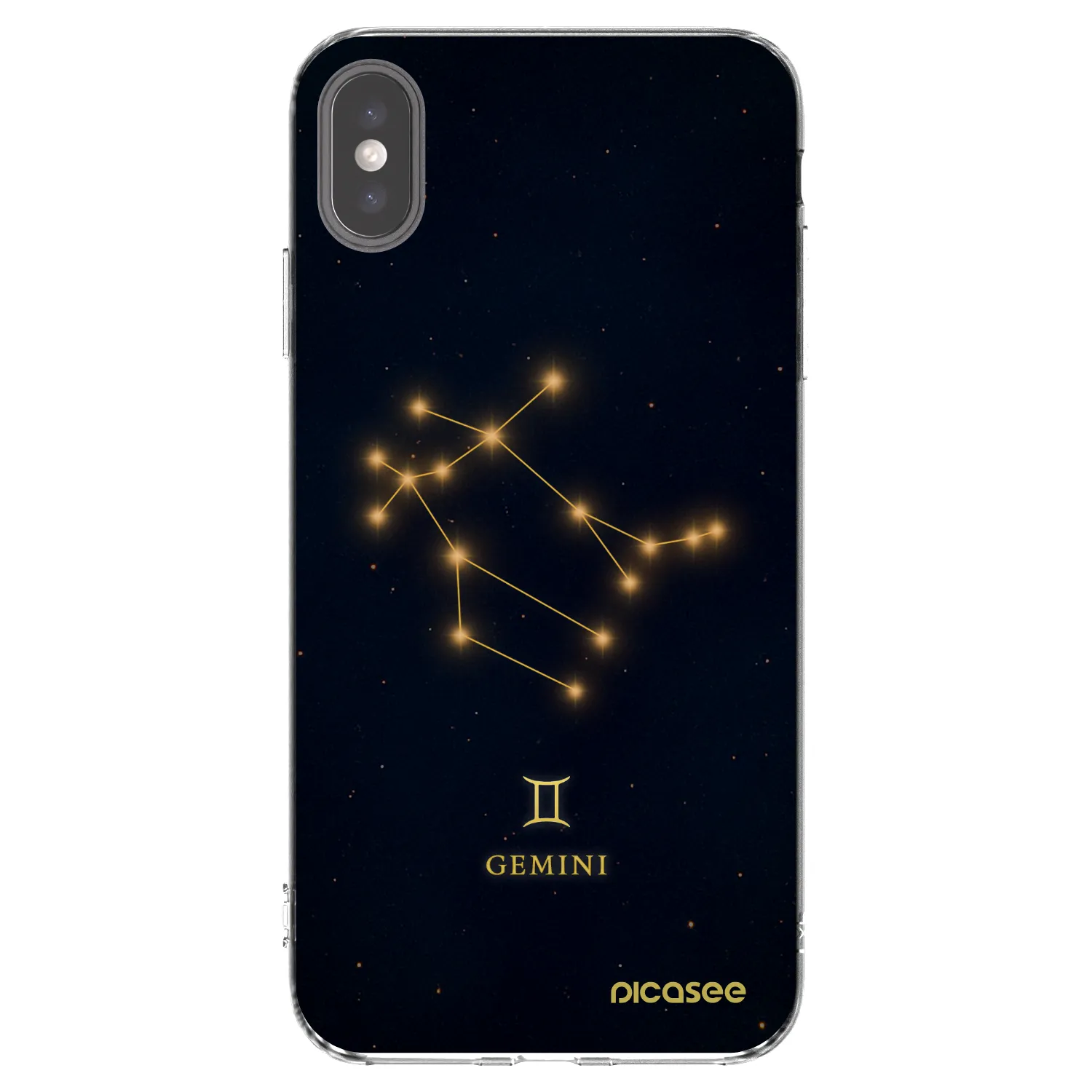 Picasee silikonový průhledný obal pro Apple iPhone XS Max - GEMINI