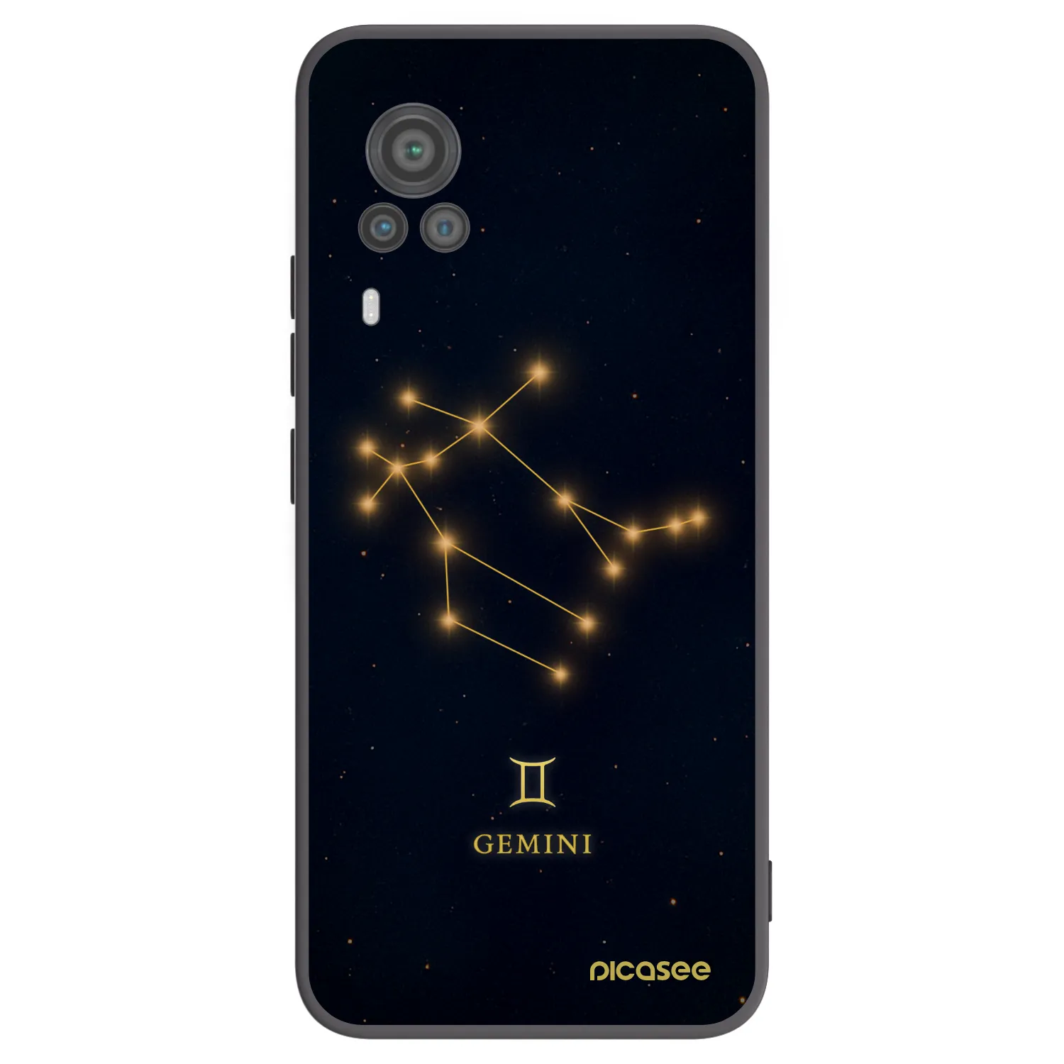 Picasee silikonový černý obal pro Vivo X60 Pro 5G - GEMINI