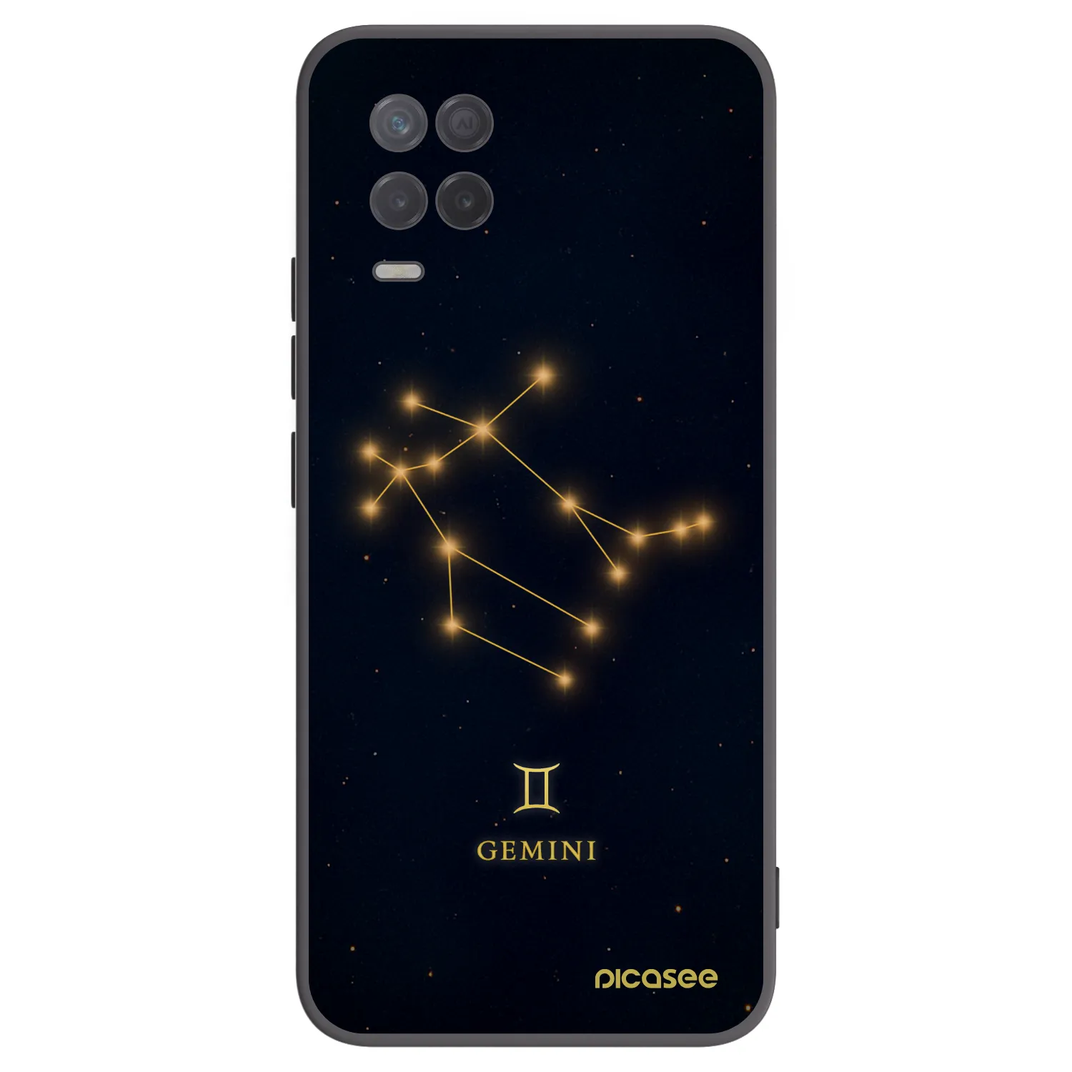 Picasee silikonový černý obal pro Realme 8 5G - GEMINI