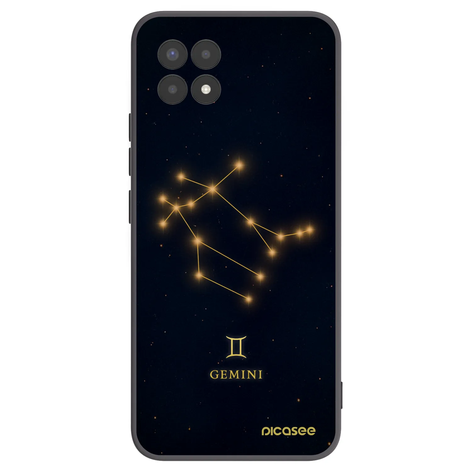 Picasee silikonový černý obal pro Realme 8i - GEMINI