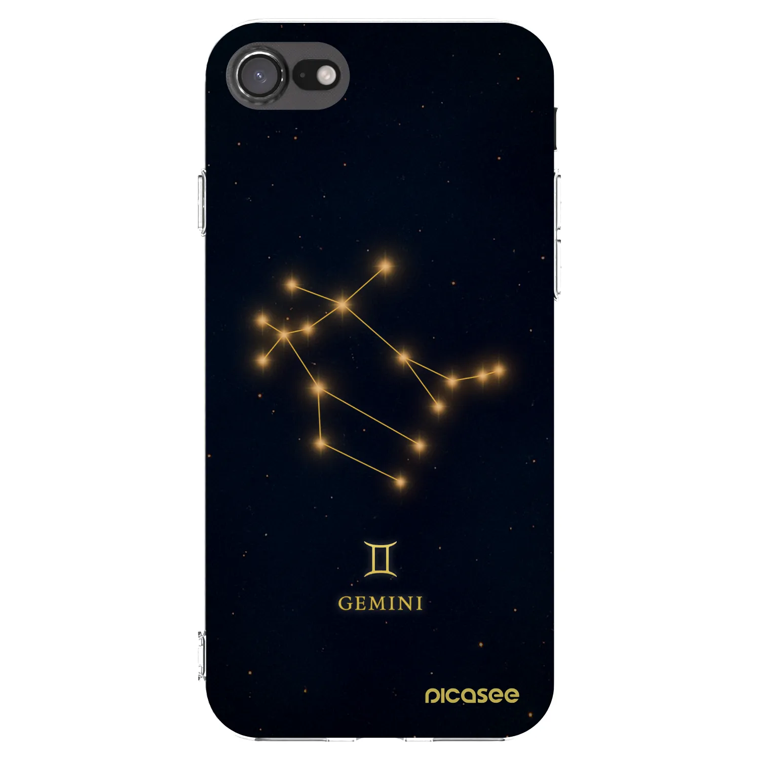 Picasee silikonový průhledný obal pro Apple iPhone SE 2022 - GEMINI