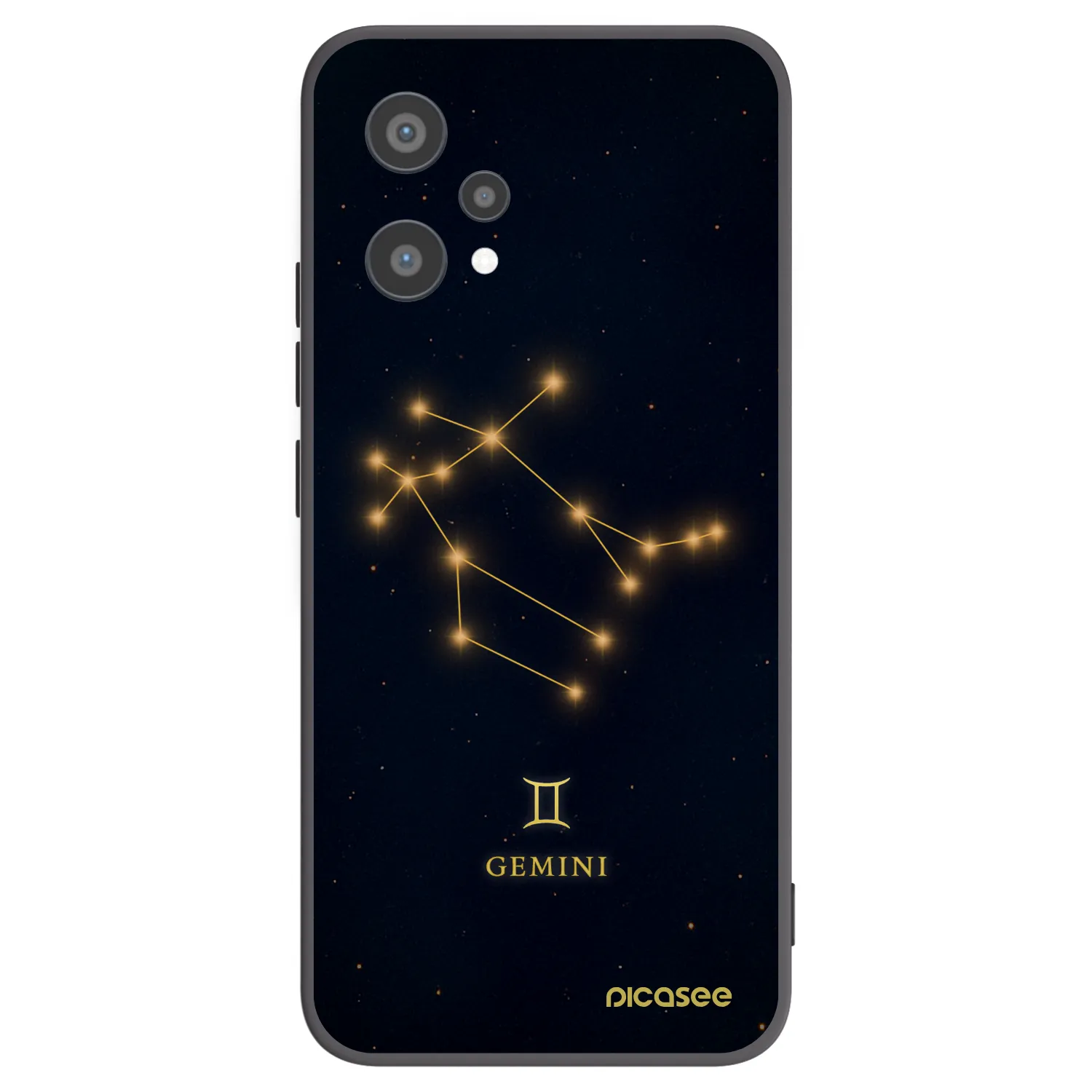 Picasee silikonový černý obal pro Realme 9 Pro 5G - GEMINI