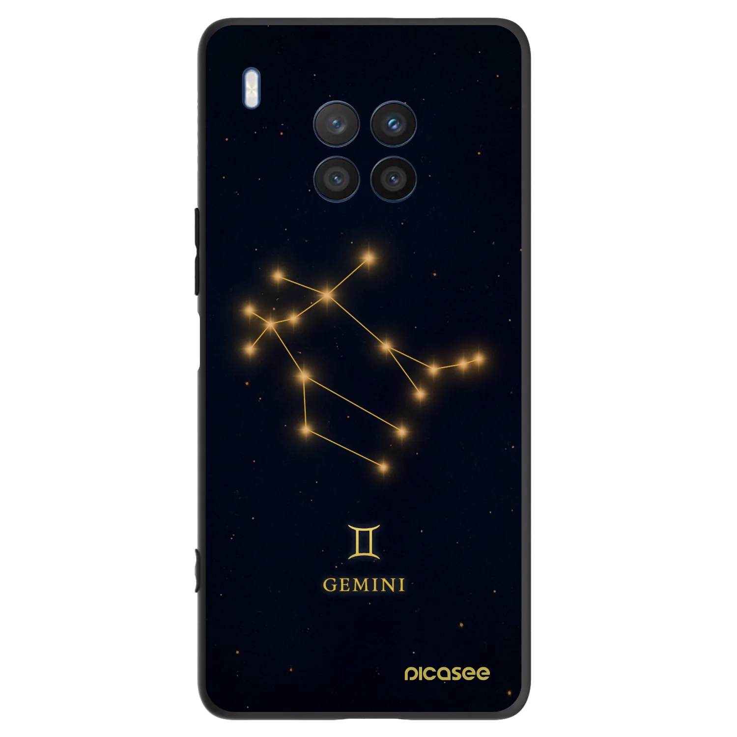 Picasee silikonový černý obal pro Honor 50 Lite - GEMINI