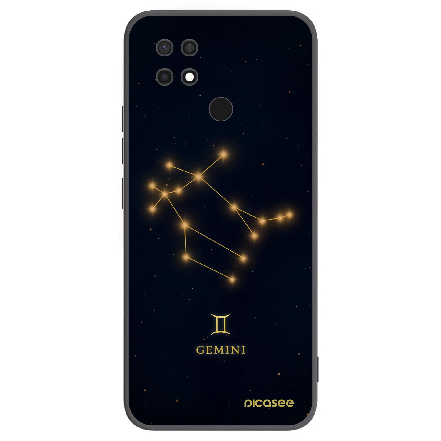 Picasee silikonový černý obal pro Xiaomi Redmi 10C - GEMINI