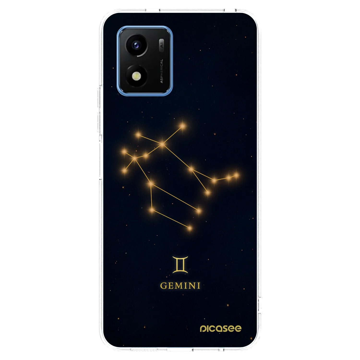 Picasee silikonový průhledný obal pro Vivo Y01 - GEMINI