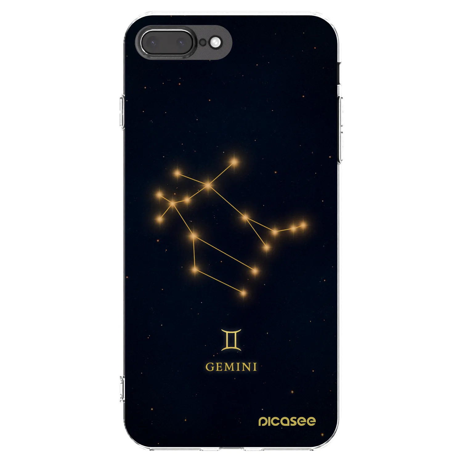 Picasee silikonový průhledný obal pro Apple iPhone 8 Plus - GEMINI