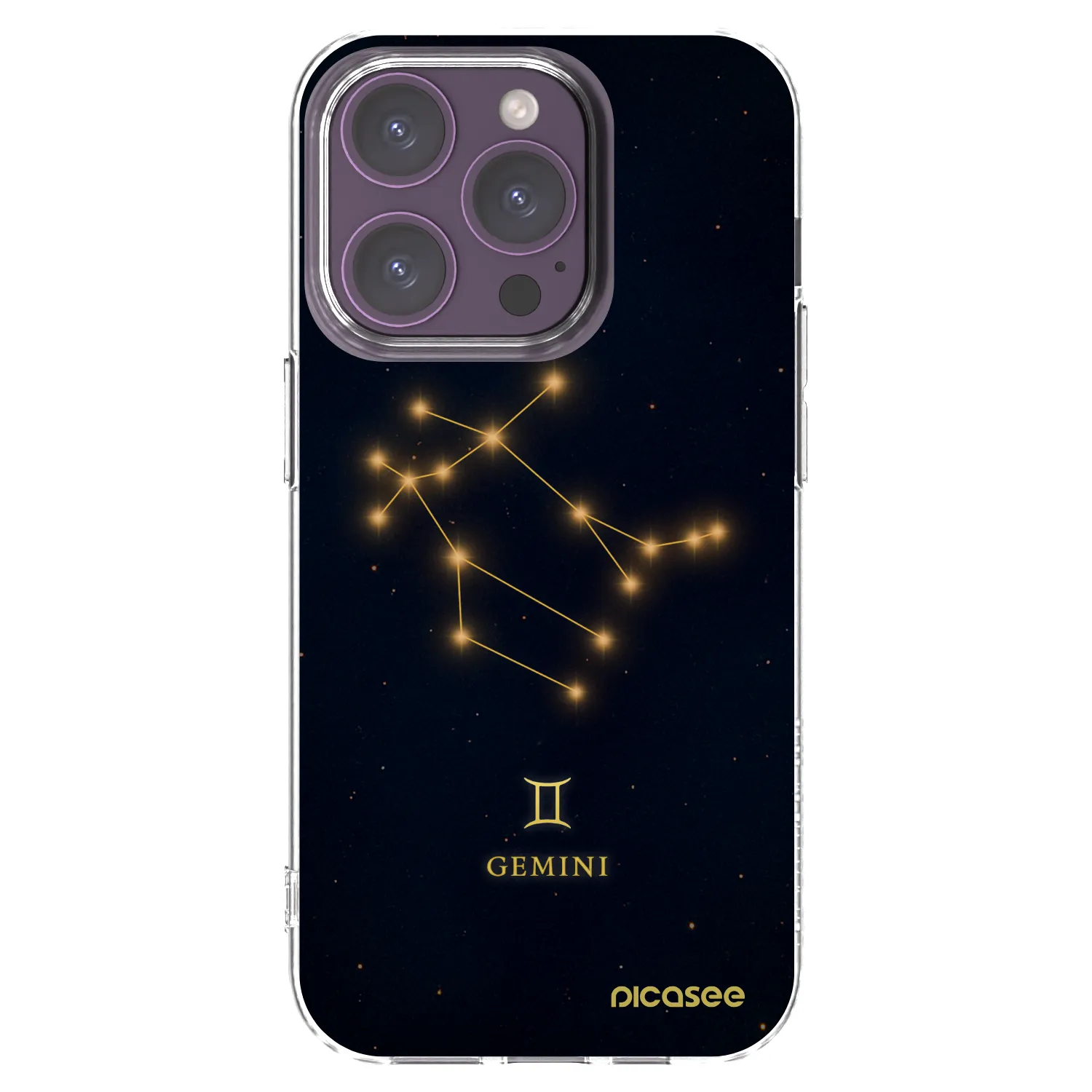 Picasee silikonový průhledný obal pro Apple iPhone 14 Pro - GEMINI