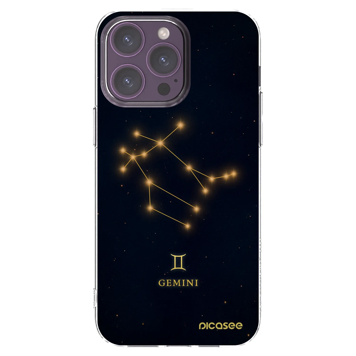 Picasee silikonový průhledný obal pro Apple iPhone 14 Pro Max - GEMINI