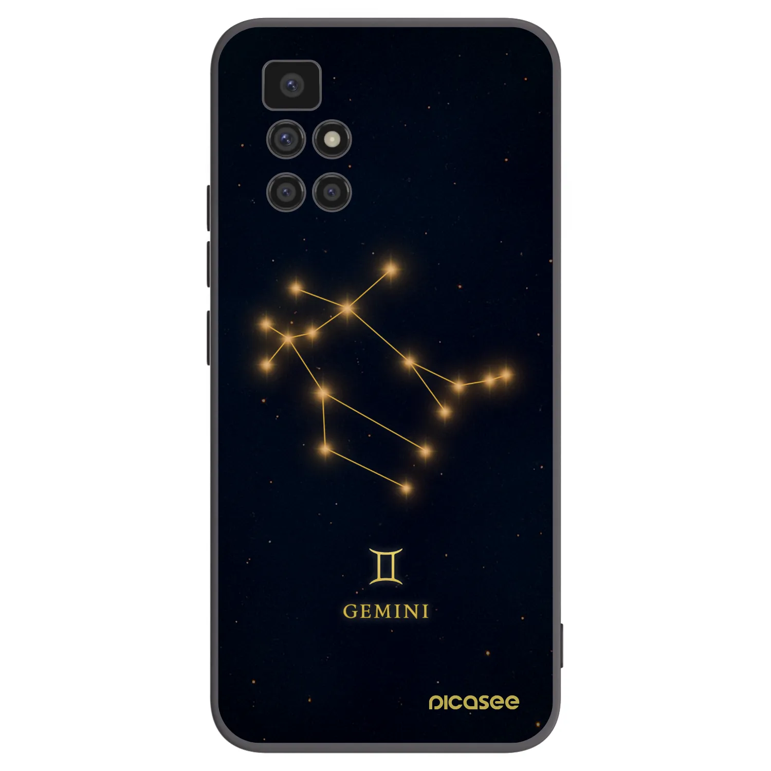 Picasee silikonový černý obal pro Xiaomi Redmi 10 (2022) - GEMINI