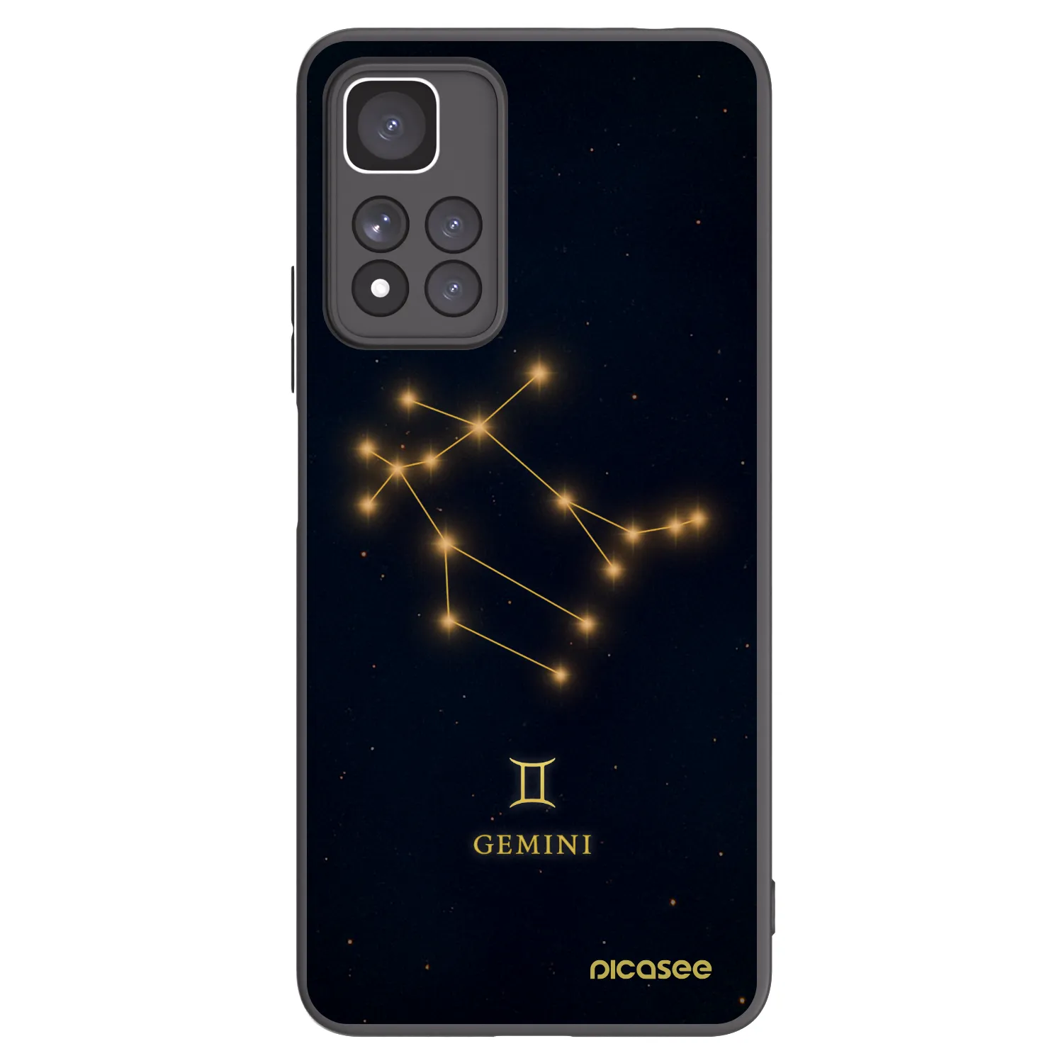 Picasee silikonový černý obal pro Xiaomi Redmi Note 11 Pro+ 5G - GEMINI