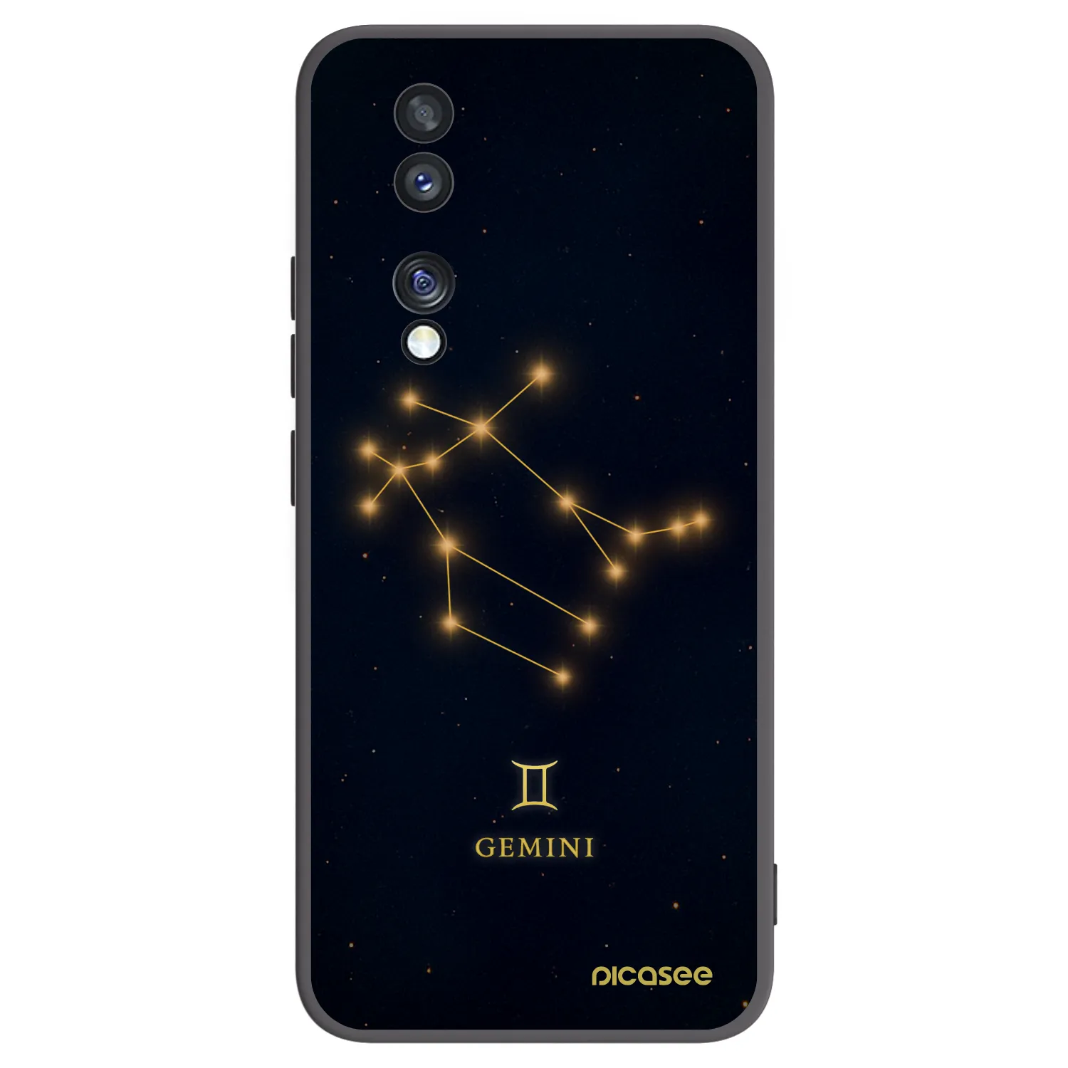 Picasee silikonový černý obal pro Honor 70 - GEMINI