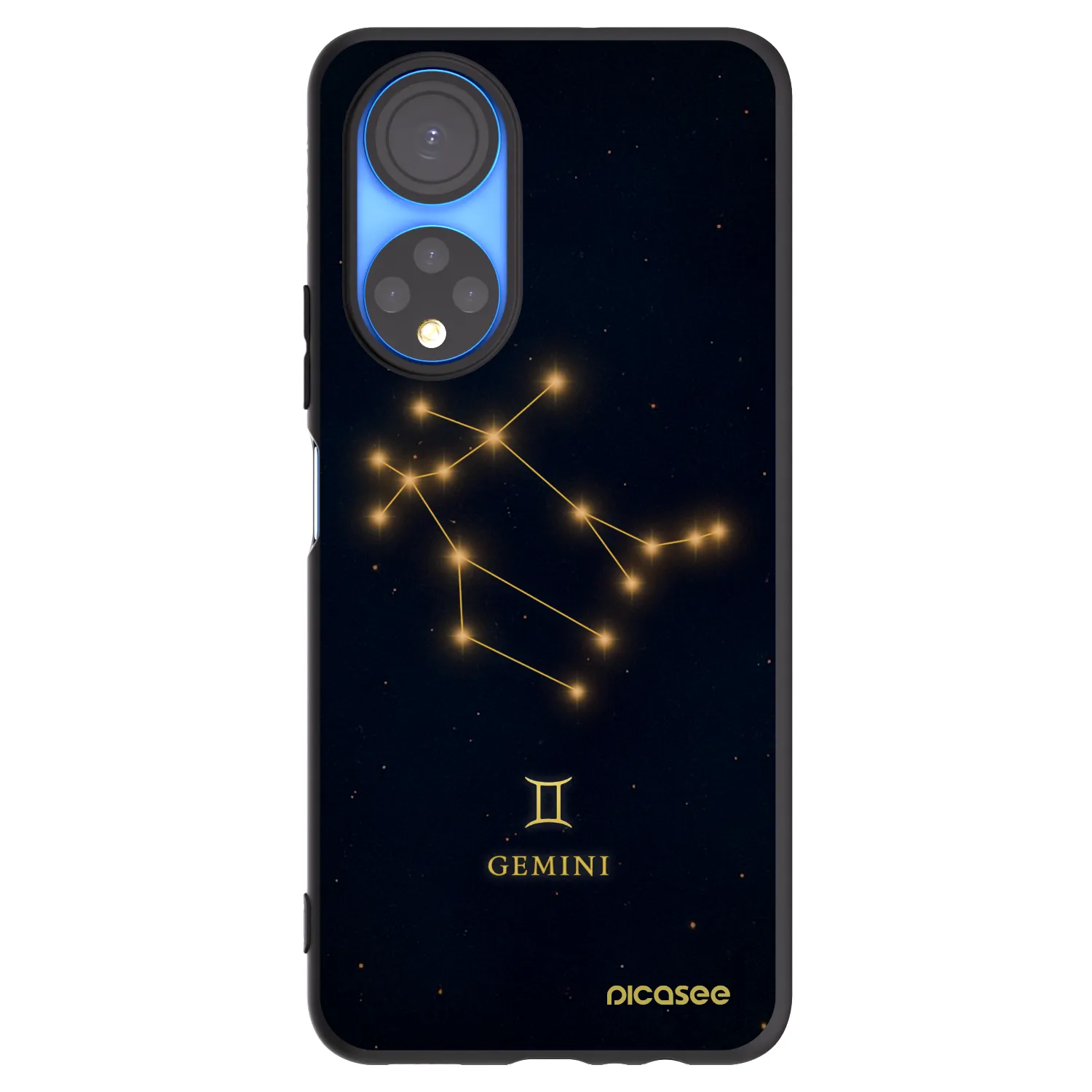 Picasee silikonový černý obal pro Honor X7 - GEMINI