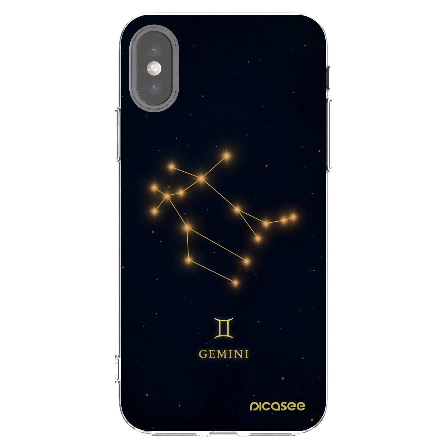 Picasee silikonový průhledný obal pro Apple iPhone X/XS - GEMINI