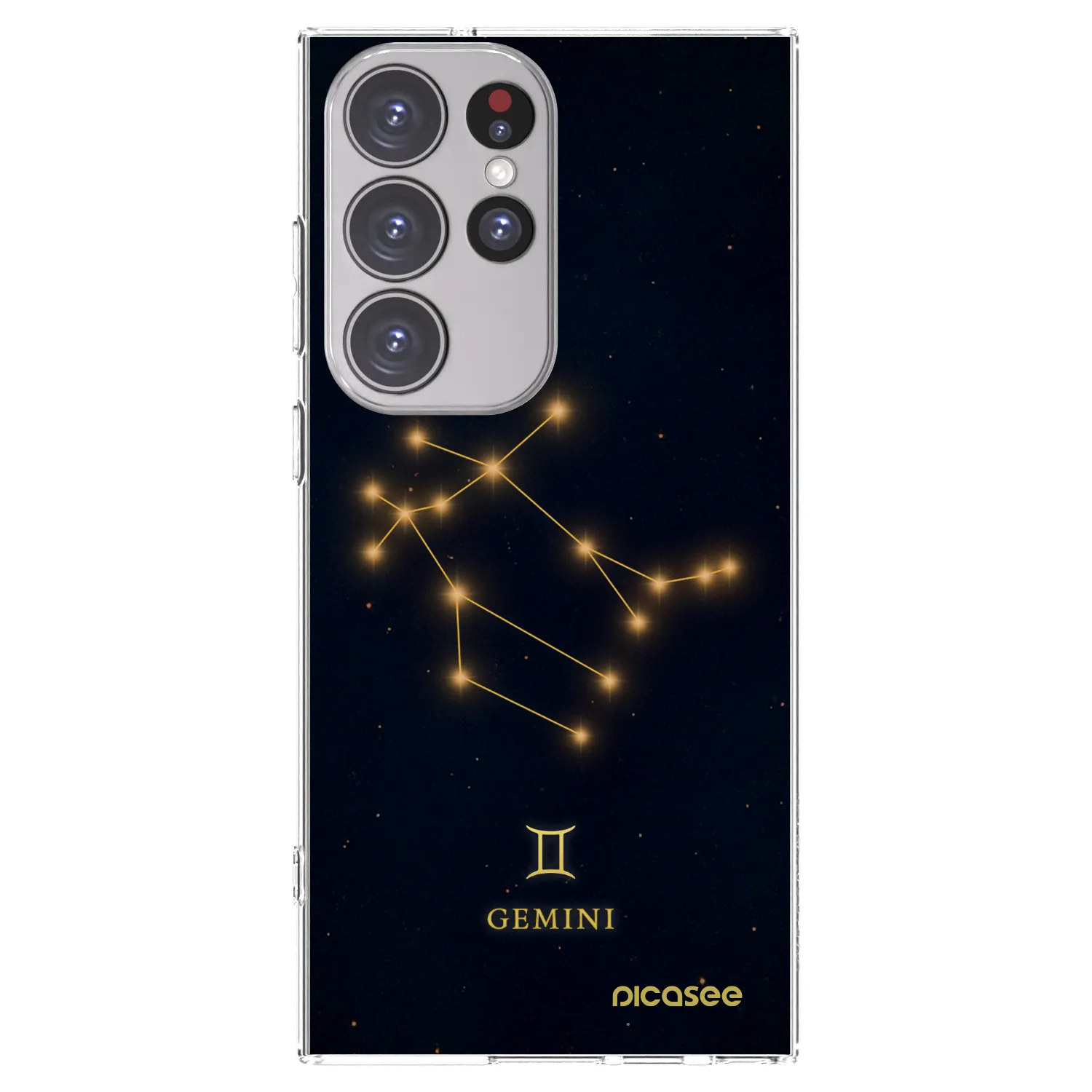Picasee silikonový průhledný obal pro Samsung Galaxy S23 Ultra 5G - GEMINI