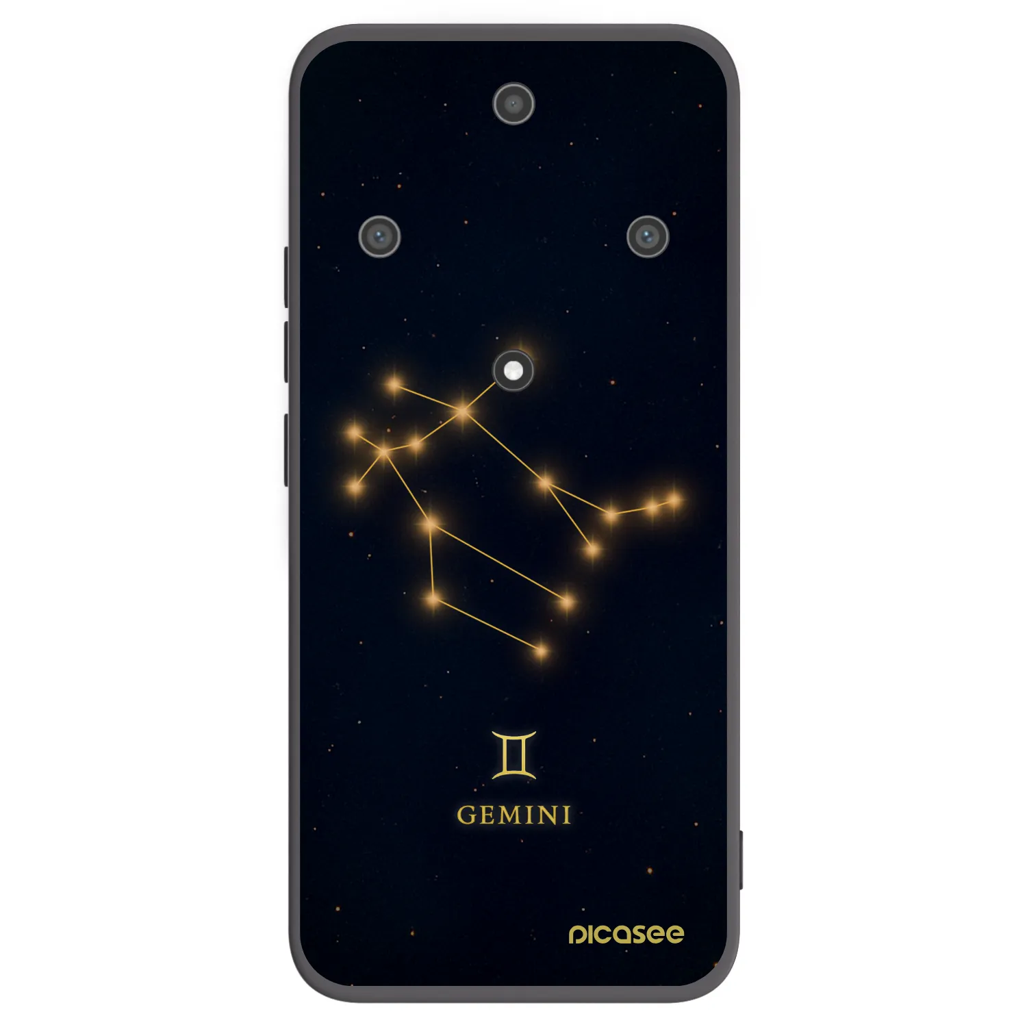 Picasee silikonový černý obal pro Honor Magic5 Lite 5G - GEMINI