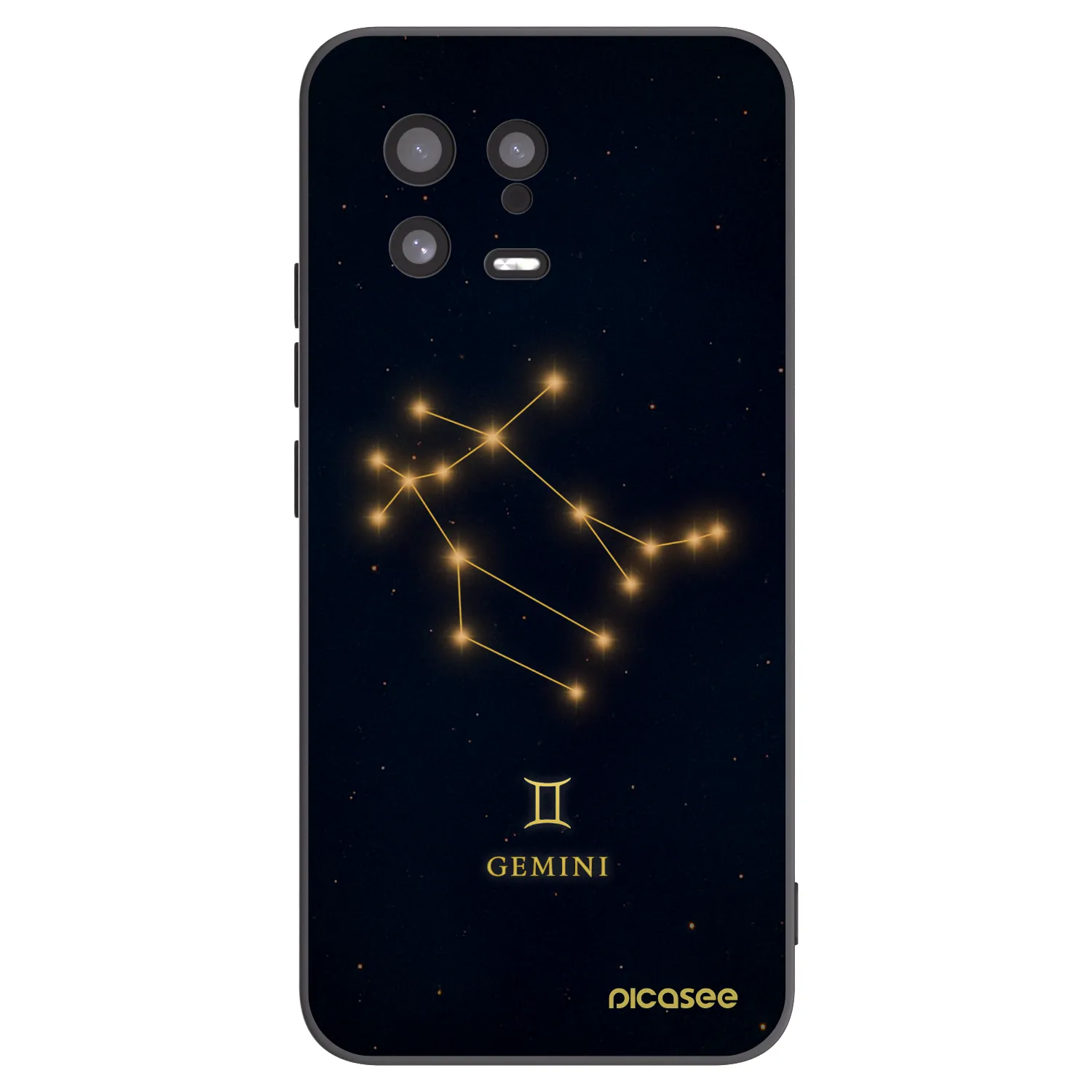 Picasee silikonový černý obal pro Xiaomi 13 - GEMINI