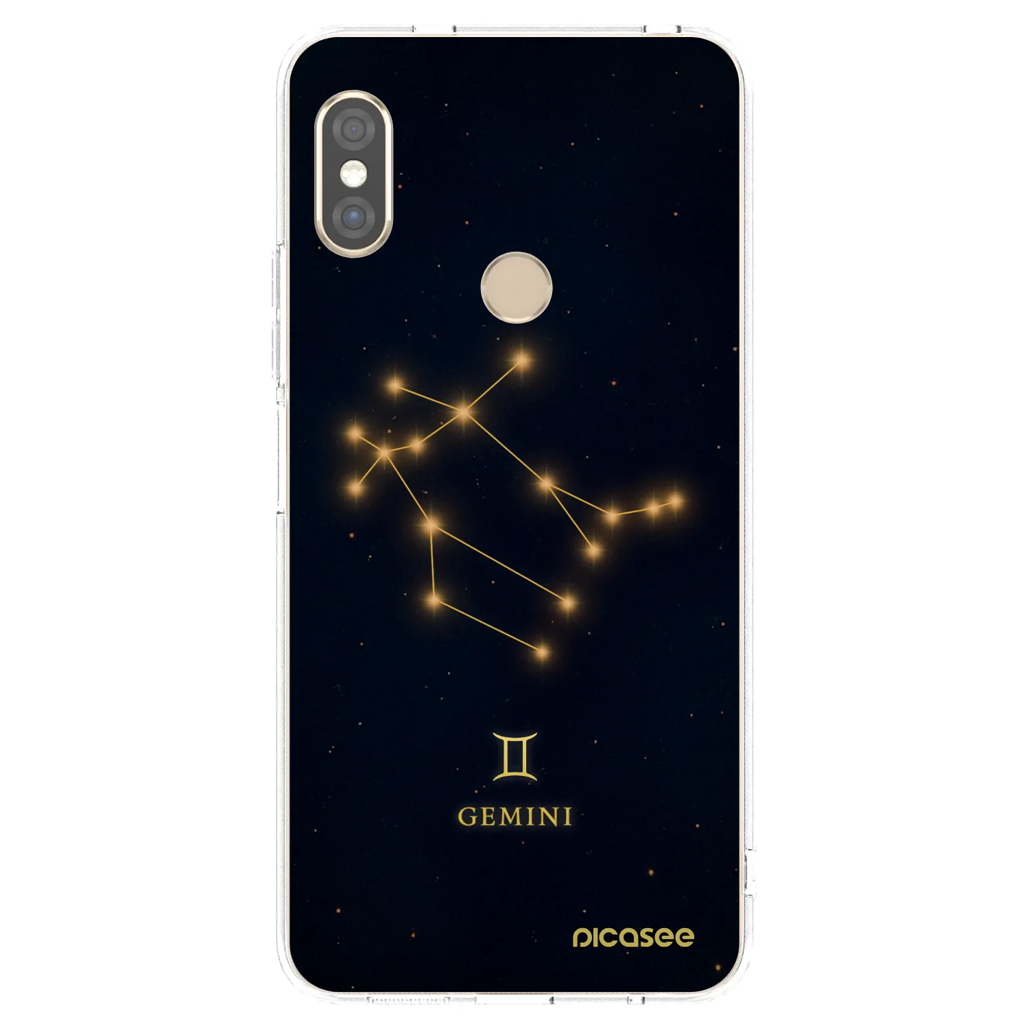 Picasee silikonový průhledný obal pro Xiaomi Redmi Note 5 Global - GEMINI
