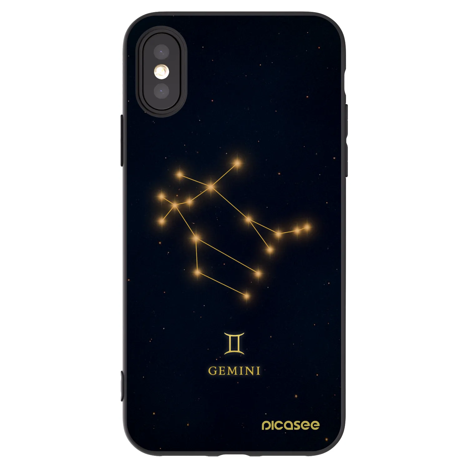 Picasee silikonový černý obal pro Apple iPhone X/XS - GEMINI