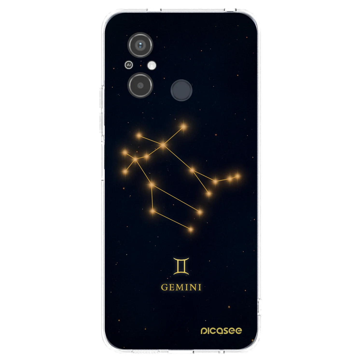 Picasee silikonový průhledný obal pro Xiaomi Redmi 12C - GEMINI