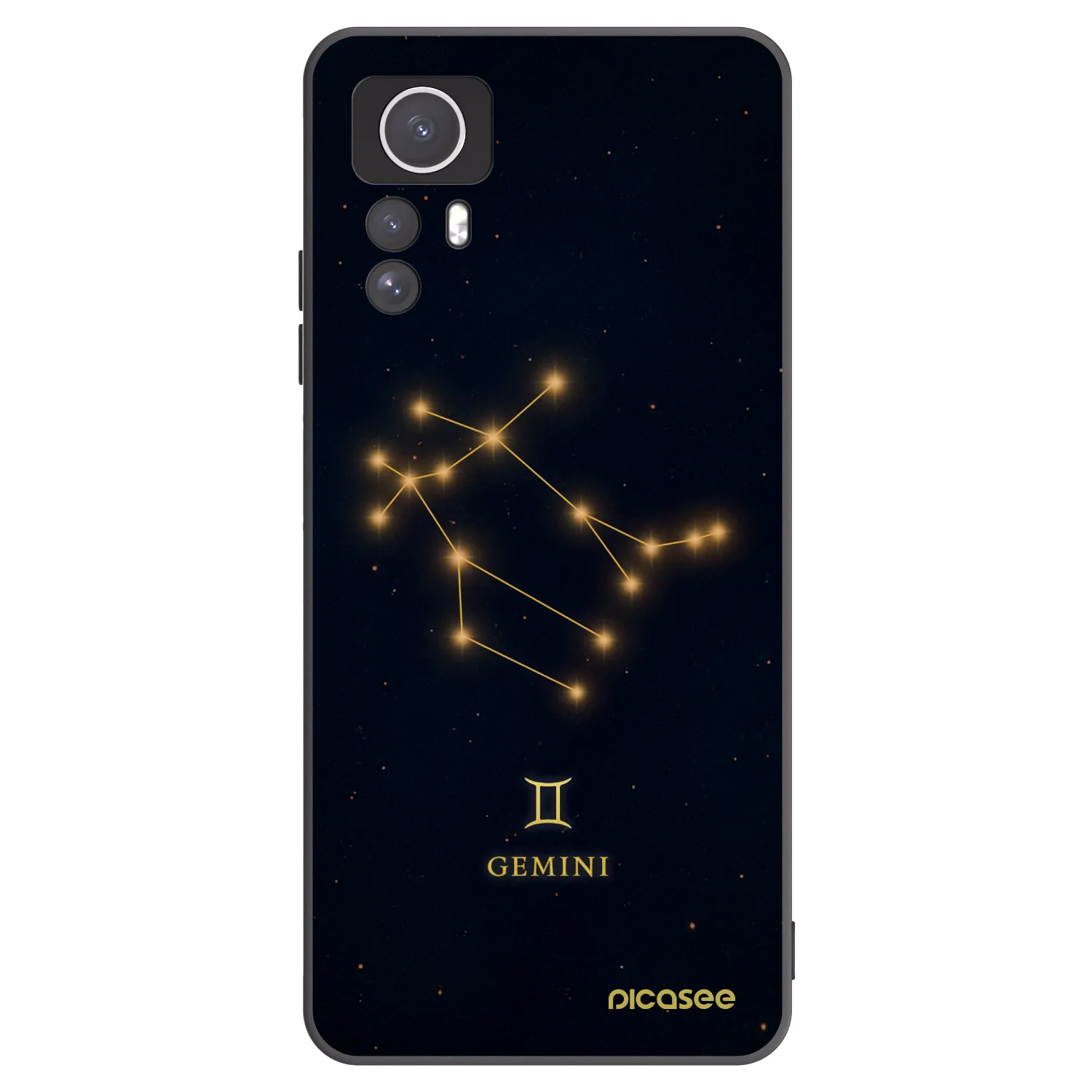 Picasee silikonový černý obal pro Xiaomi Redmi Note 12S - GEMINI