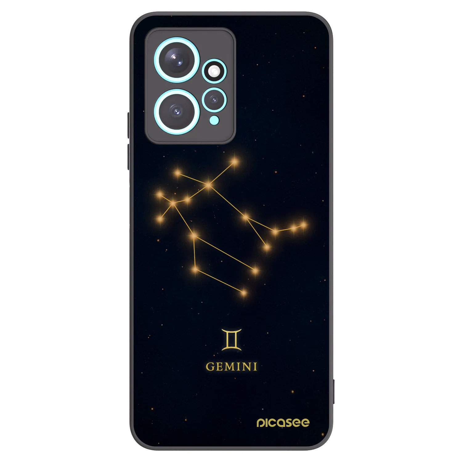 Picasee silikonový černý obal pro Xiaomi Redmi Note 12 4G - GEMINI